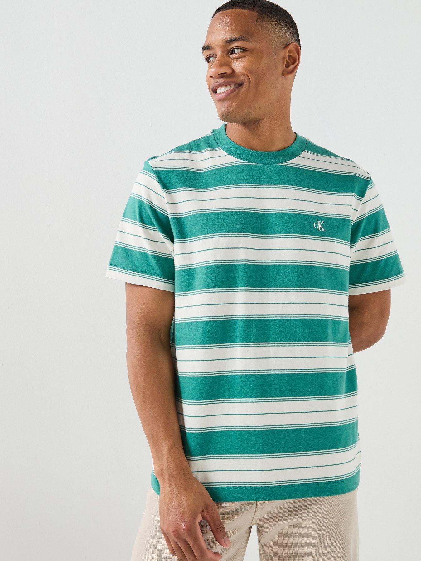Calvin Klein Jeans Easy Stripe T-Shirt - Green
