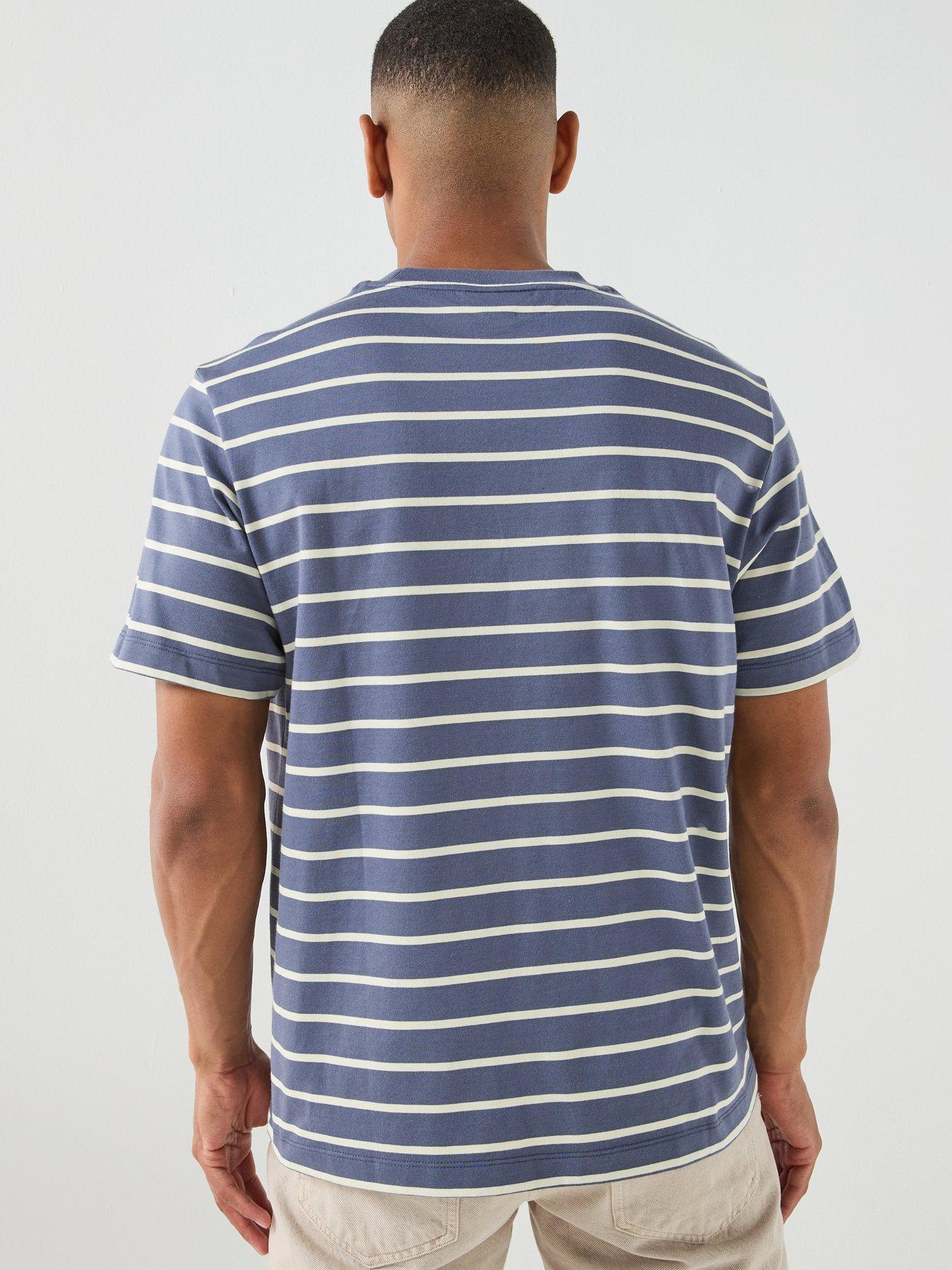 Image 2 of 5 of Calvin Klein Jeans Easy Stripe T-Shirt - Navy