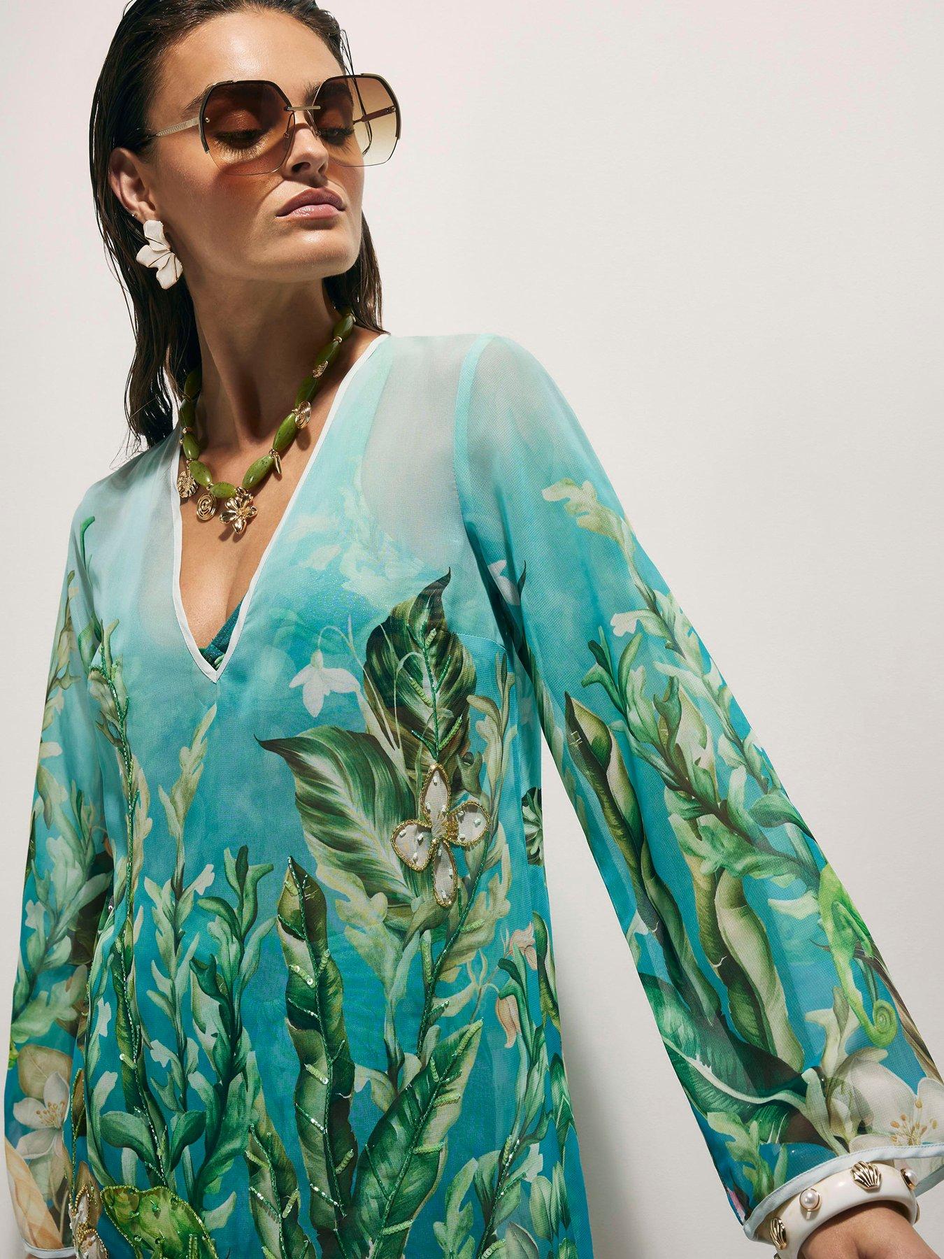 Image 4 of 4 of River Island Lotus Tunic - Blue