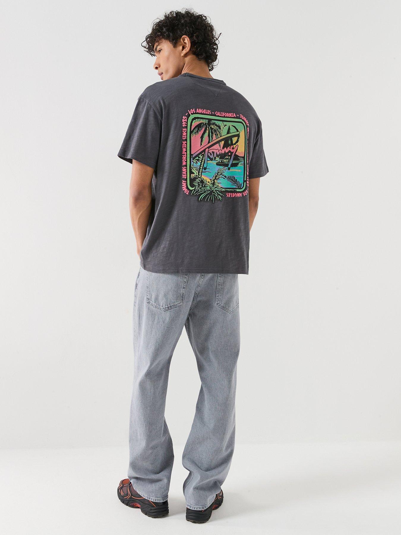 Tommy Jeans Relaxed Novelty Back Graphic T-Shirt - Black
