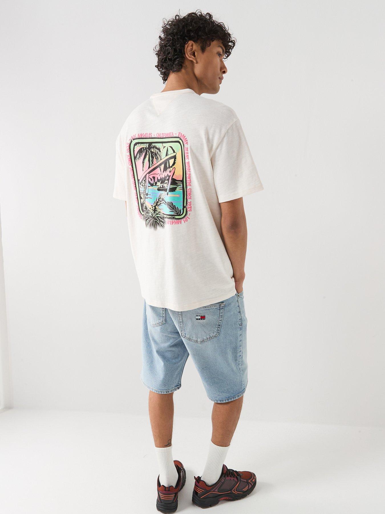 Tommy Jeans Relaxed Novelty Back Graphic T-Shirt - White