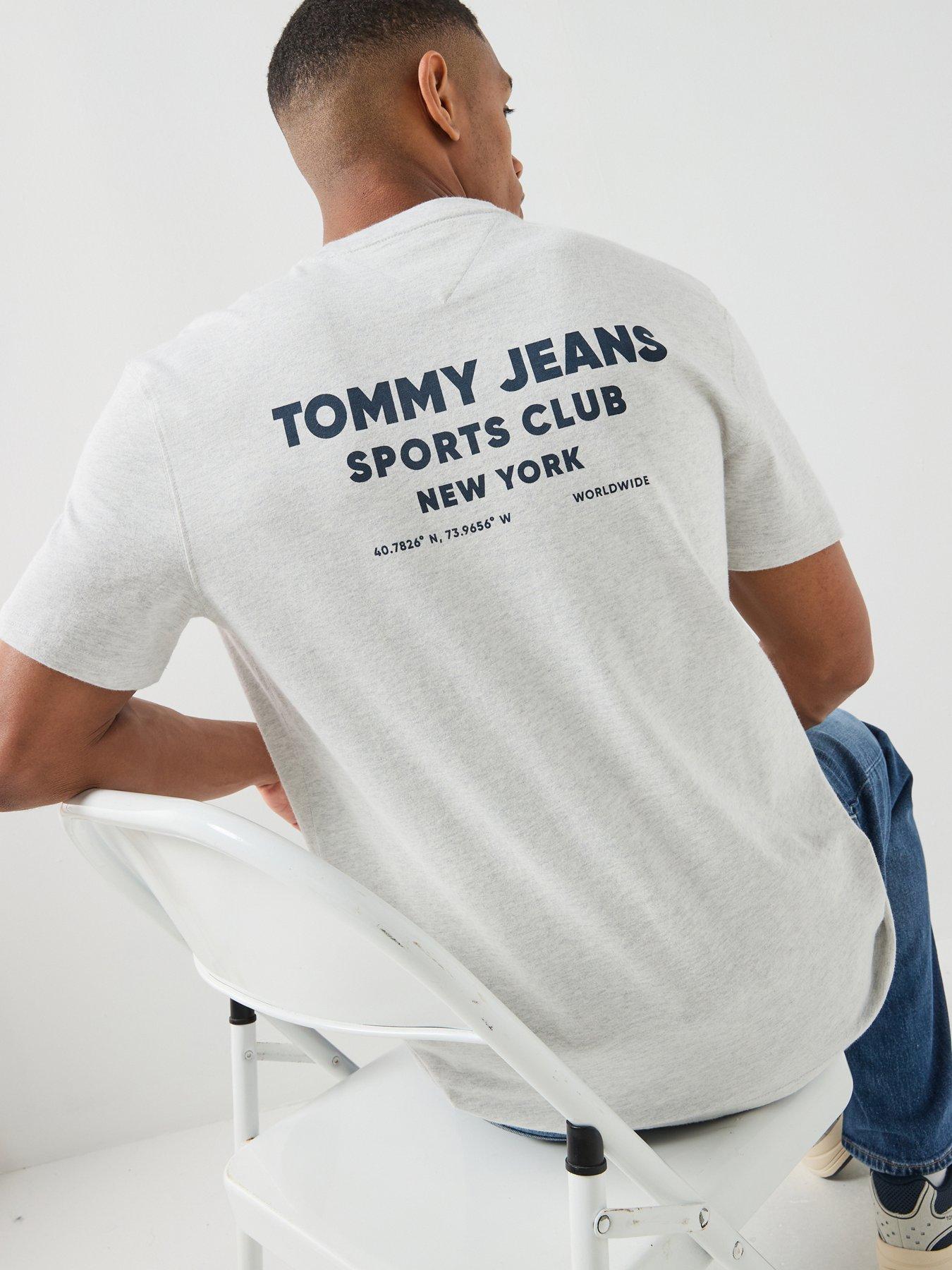 Tommy Jeans Sports Club Back Graphic T-Shirt - Grey