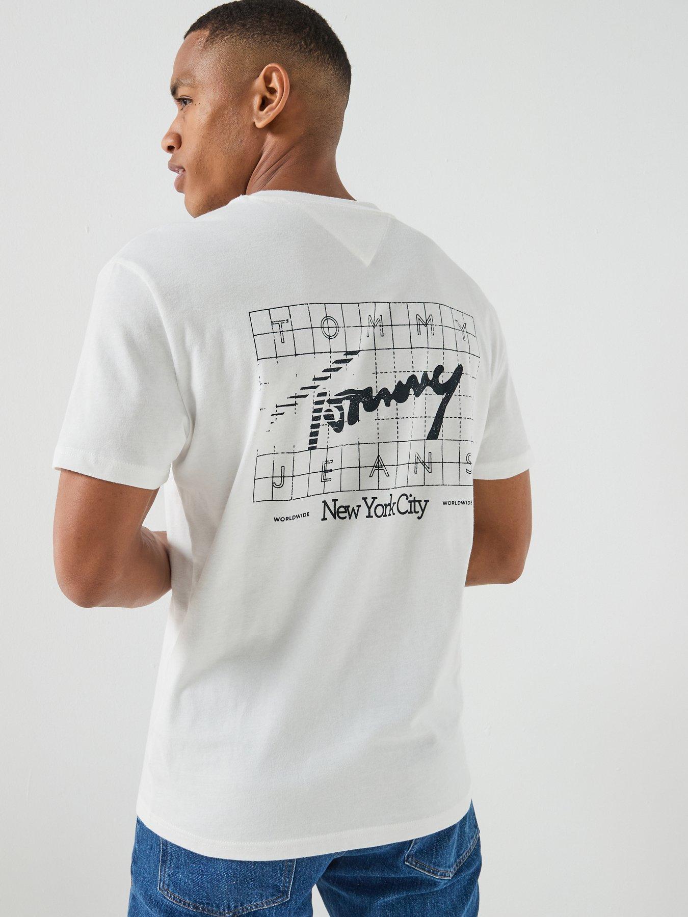 Tommy Jeans City Signature Back Graphic T-Shirt - Off White