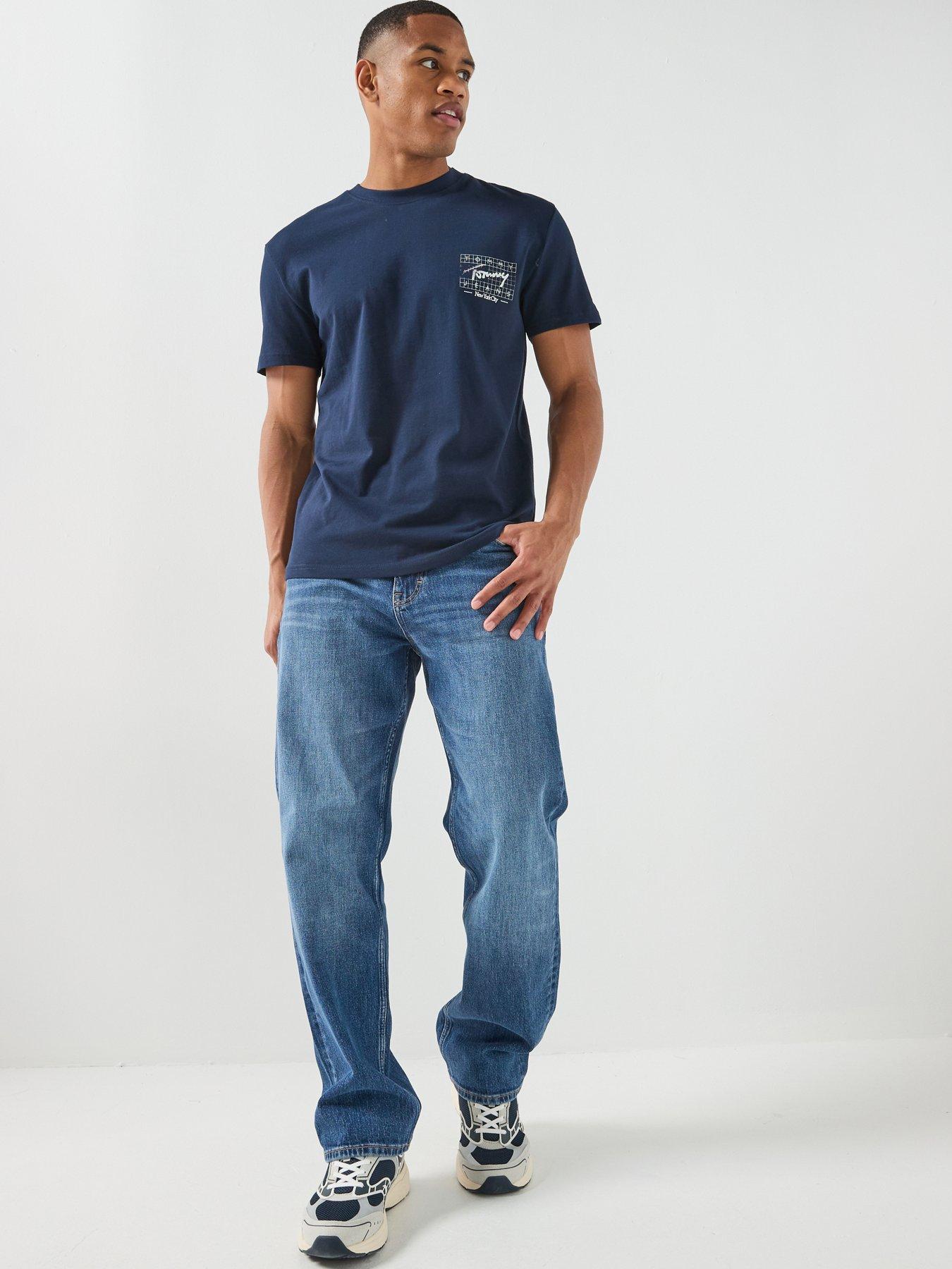 Image 3 of 6 of Tommy Jeans City Signature Back Graphic T-Shirt - Navy
