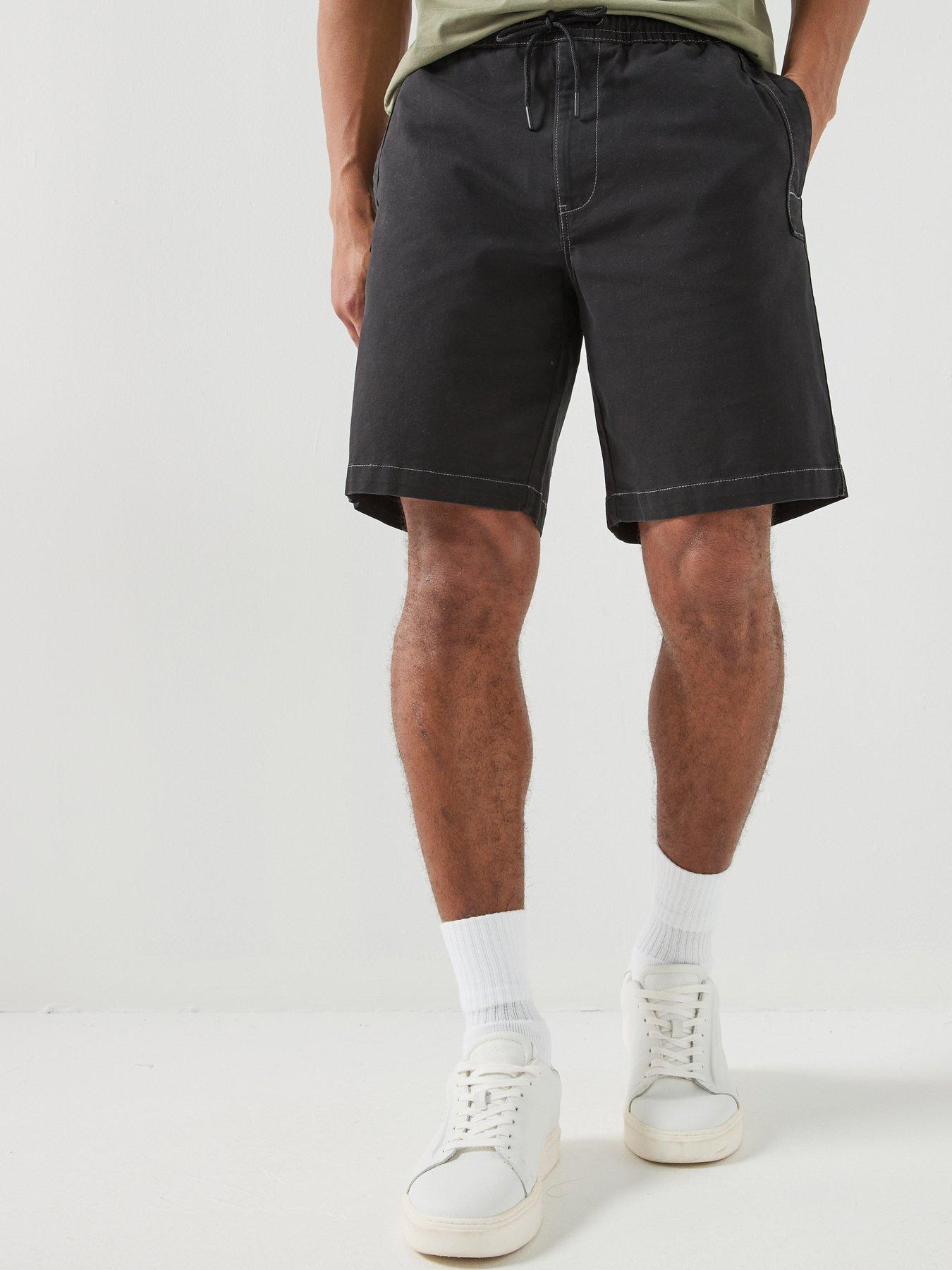 Calvin Klein Jeans 9 Woven Tie Up Shorts - Black