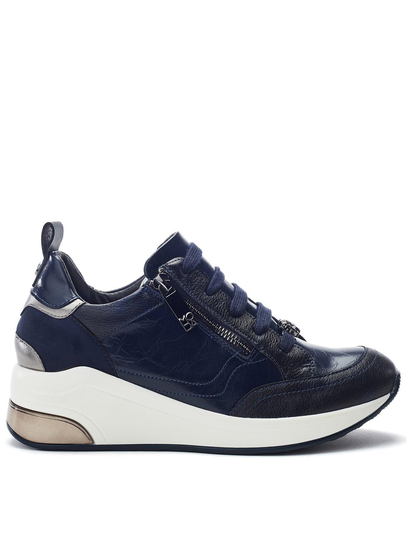 moda-in-pelle-corali-navy-porvair-side-zip-wedge-trainer-with-metallic-panels