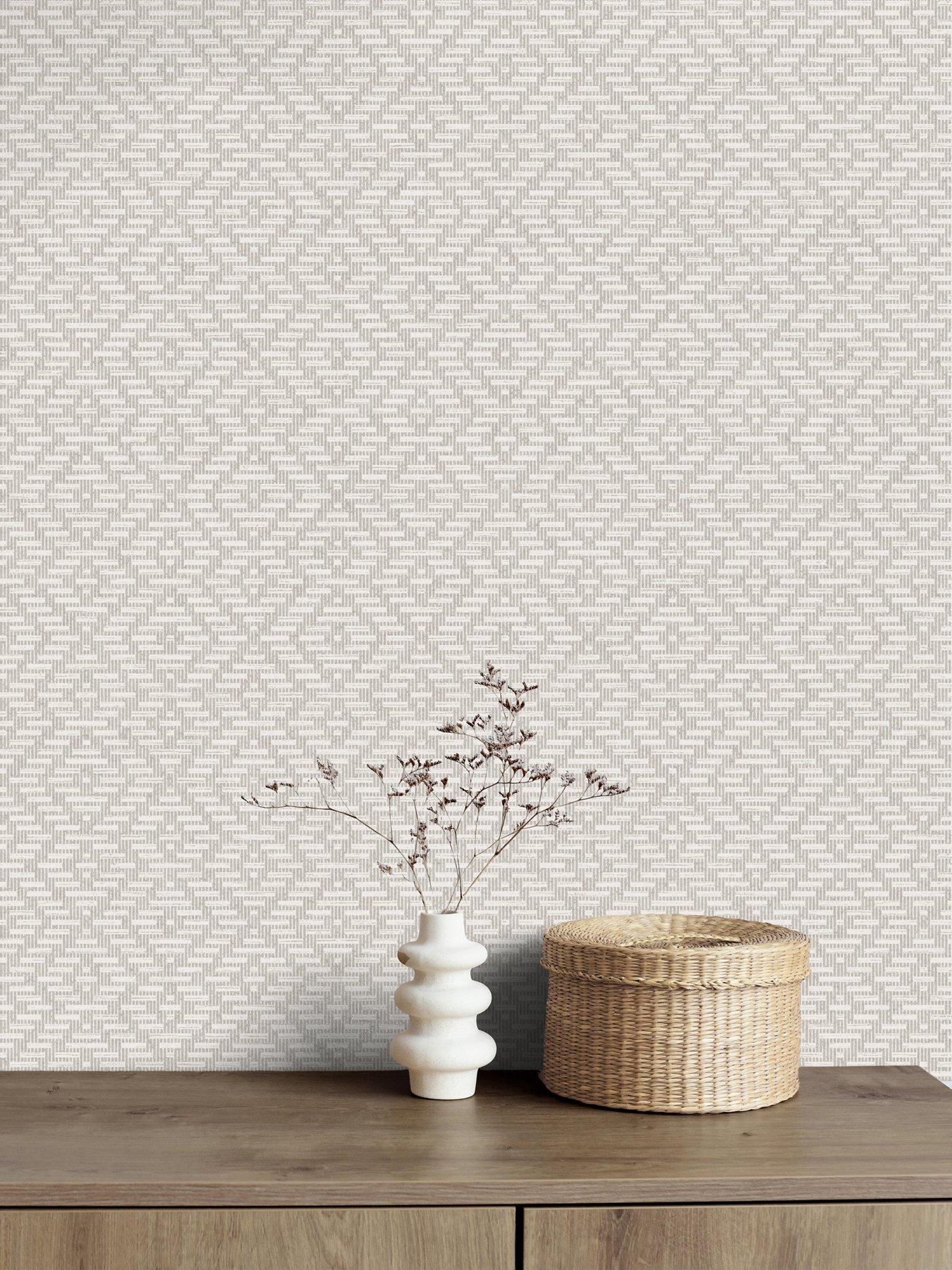 The Very Collection Diamond Weave-Chateau Grey Wallpaper