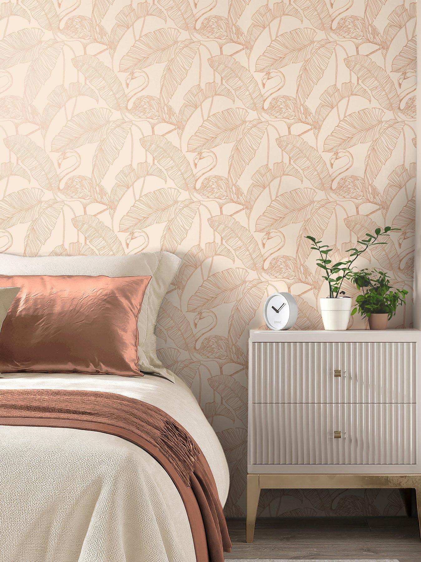 The Very Collection Flamingo- Coral Wallpaper