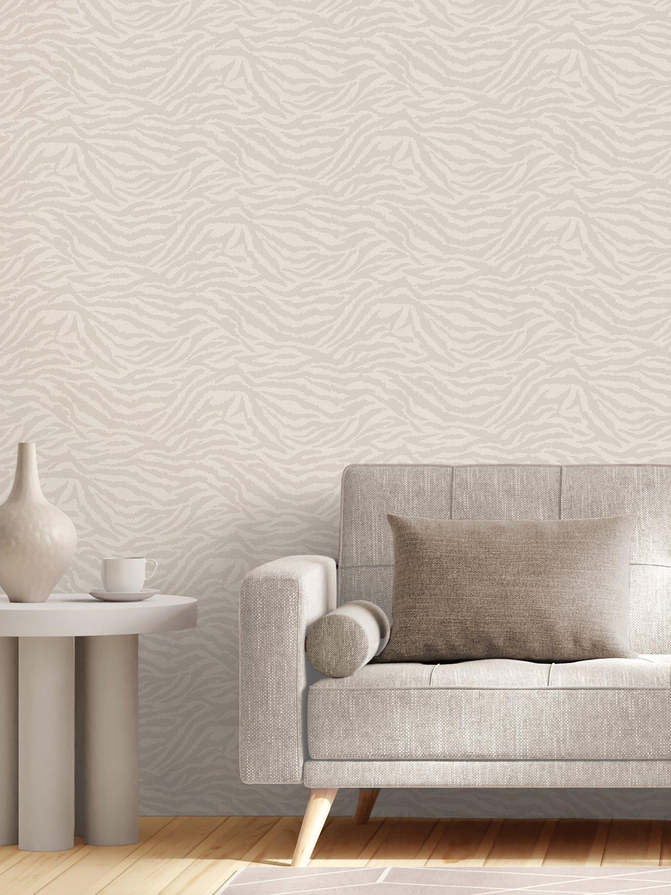 The Very Collection Fur Print-birch Grey