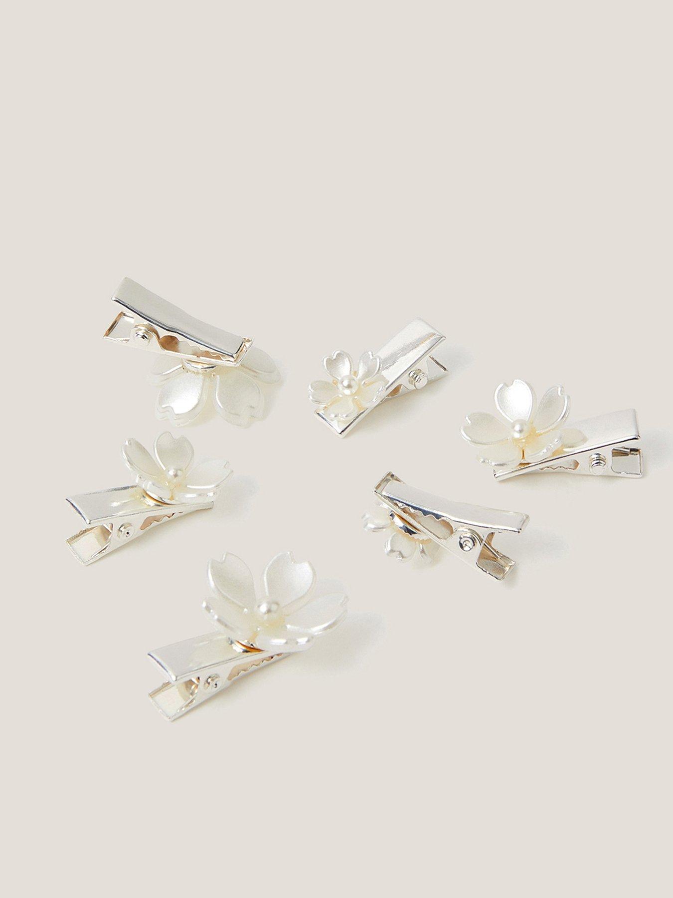 monsoon-girls-bridesmaid-6-pack-flower-clips-light-creamback