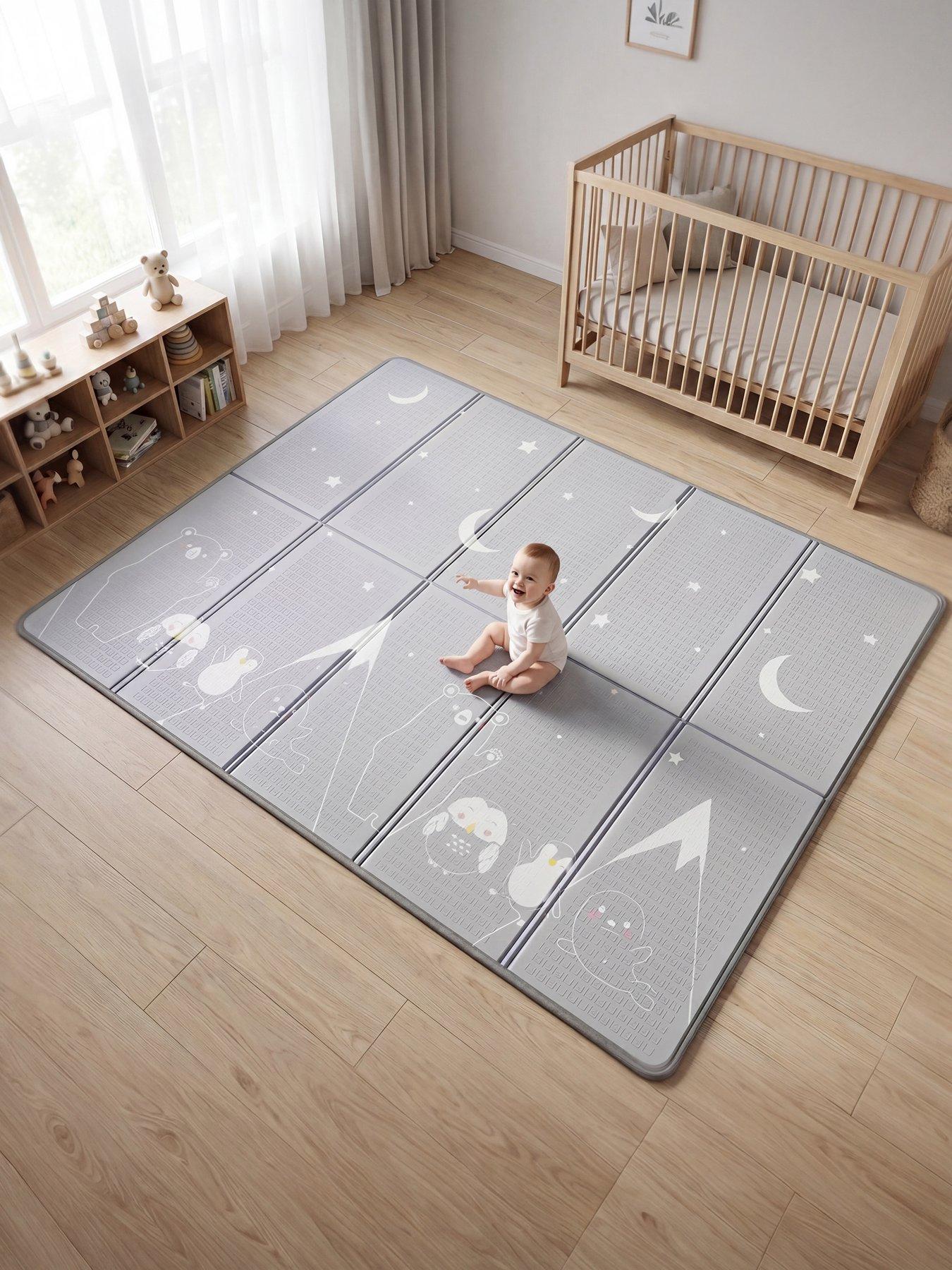 Image 2 of 7 of Liberty House Toddler Play Mat - Unicorn &amp; Moon and Stars