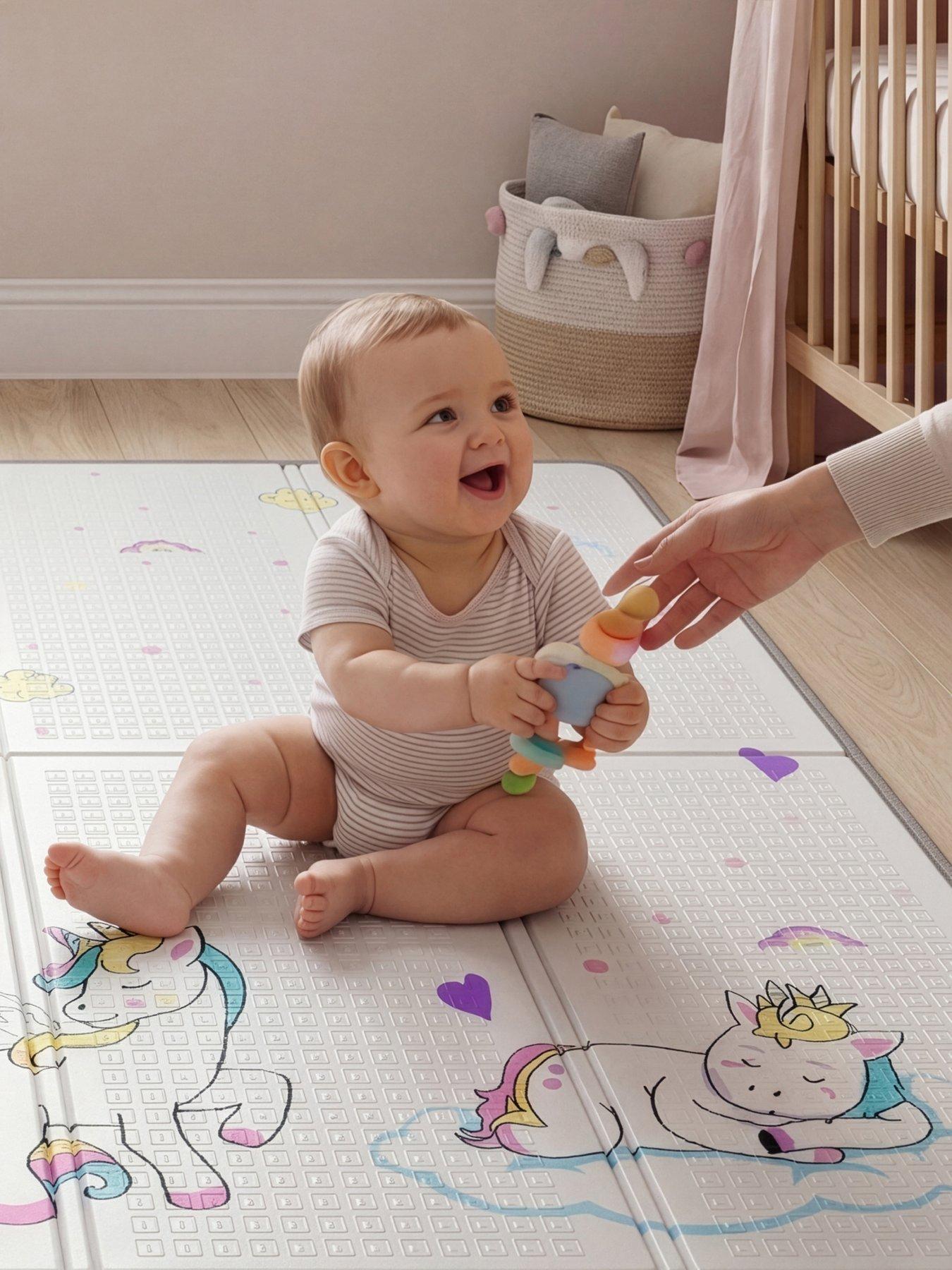 Image 5 of 7 of Liberty House Toddler Play Mat - Unicorn &amp; Moon and Stars