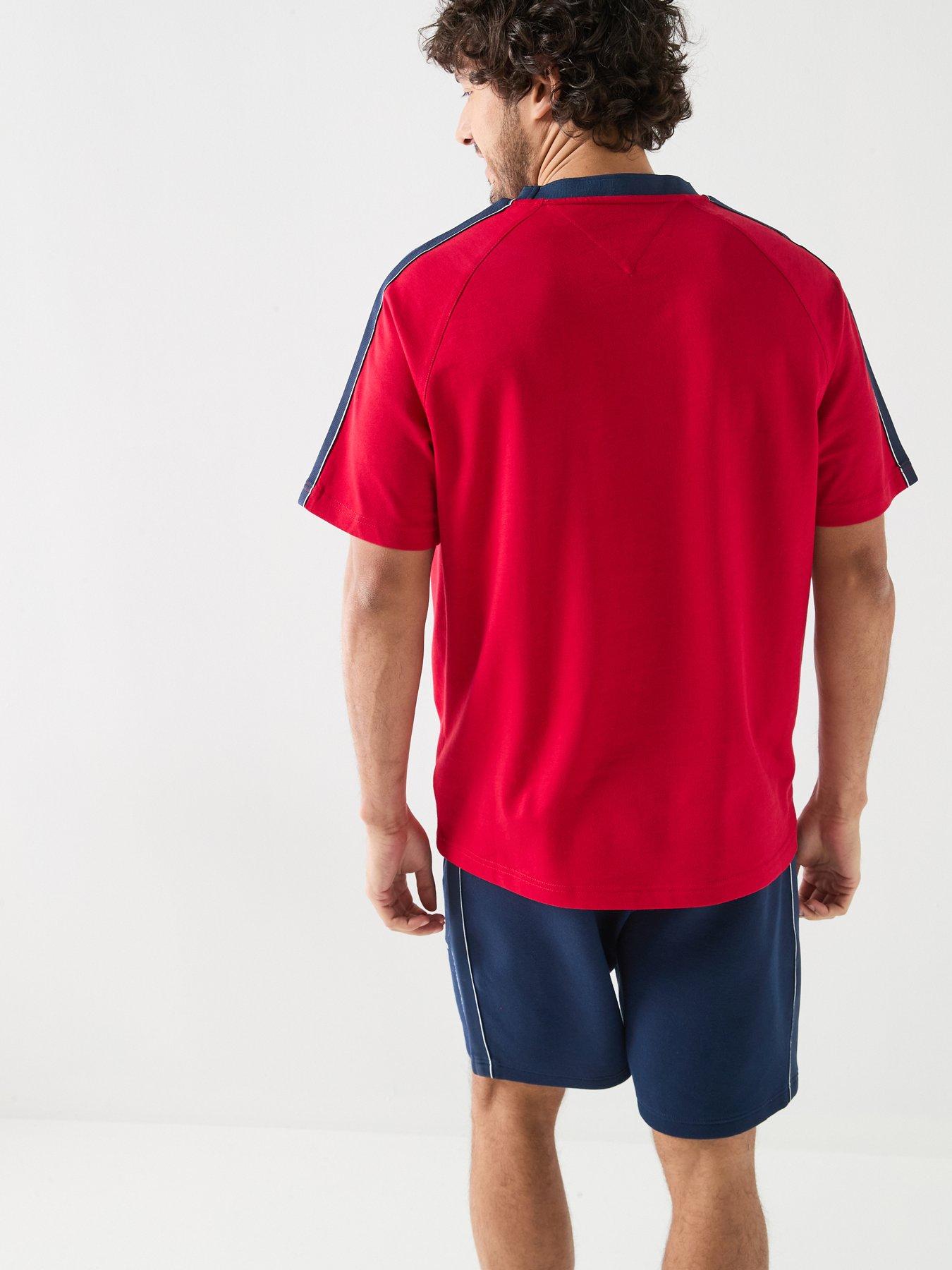 Image 2 of 6 of Tommy Hilfiger Countries Track Sweat Shorts - Navy