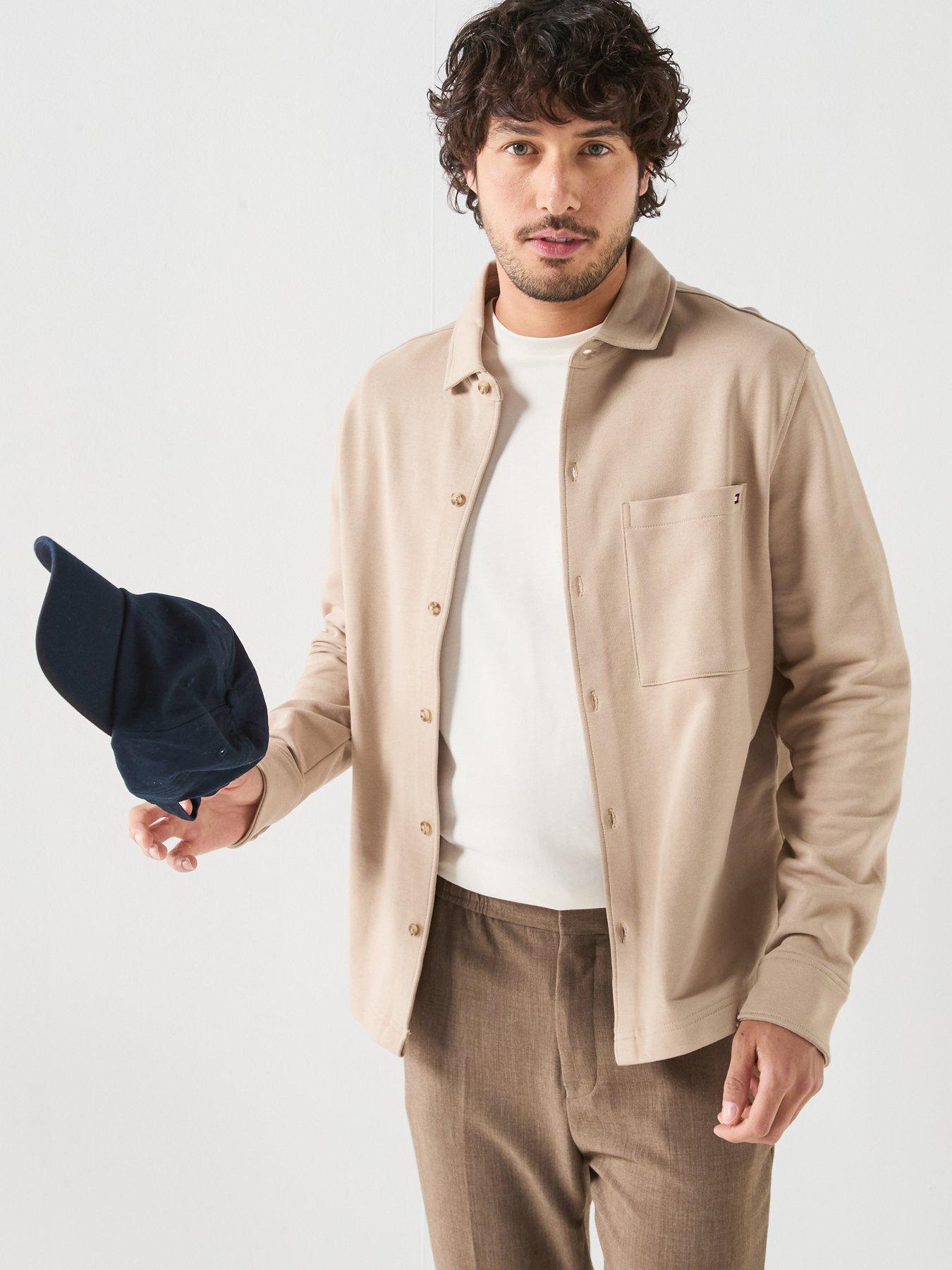 Tommy Hilfiger Tommy Hilfiger Essential Jersey Overshirt - Beige
