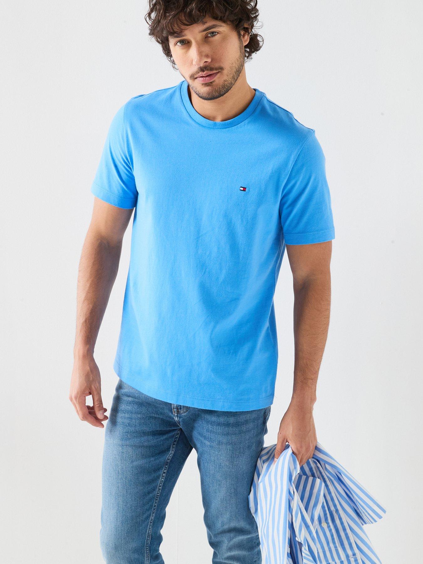 Tommy Hilfiger Regular Fit Essential Flag T-Shirt - Blue