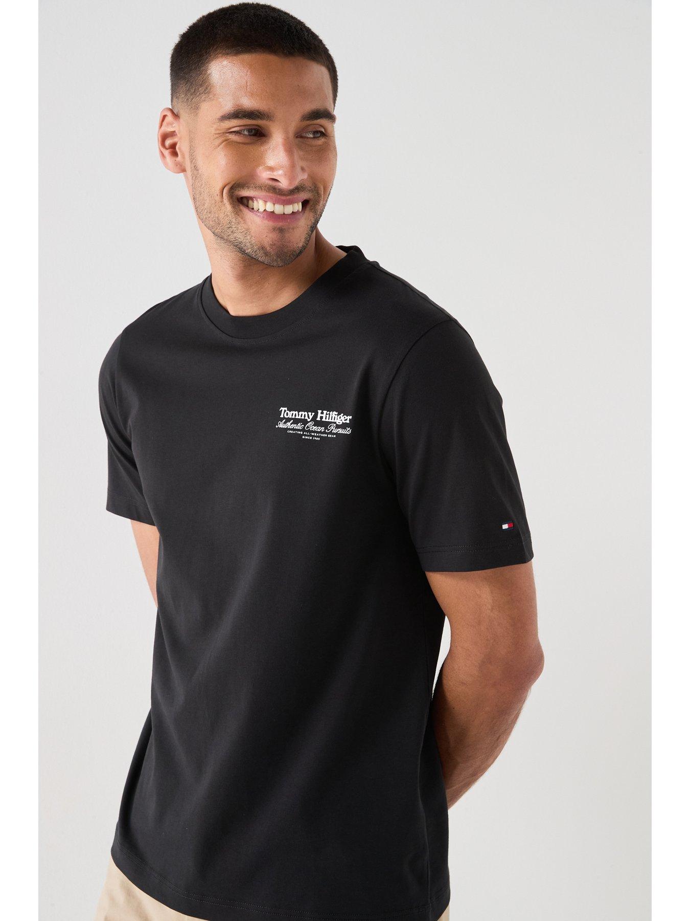 Tommy Hilfiger Nautical Back Graphic T-Shirt - Black