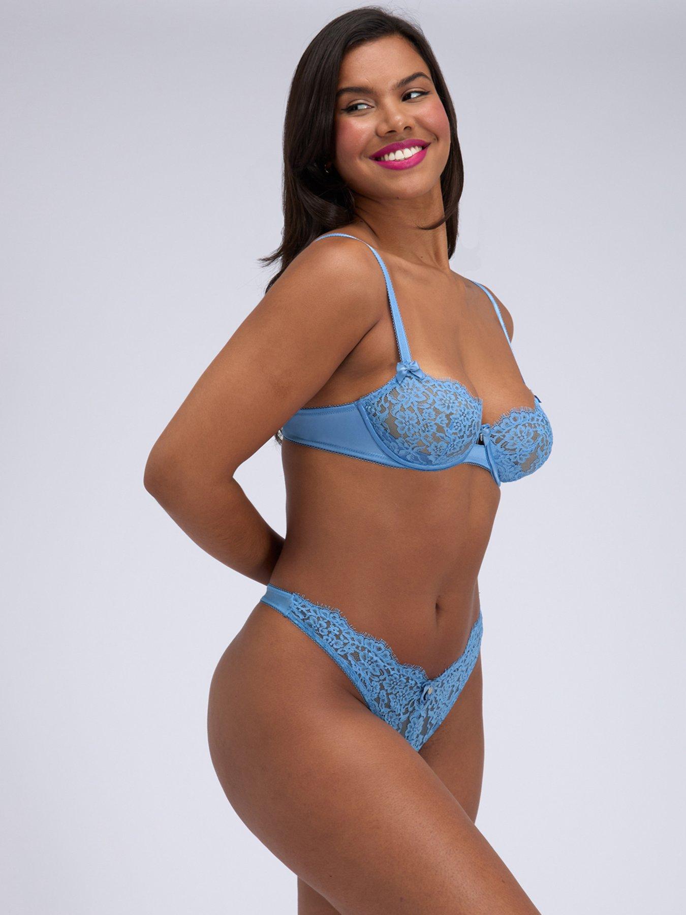 Image 5 of 5 of Boux Avenue Maeva Lace Balconette Bra - Cornflower