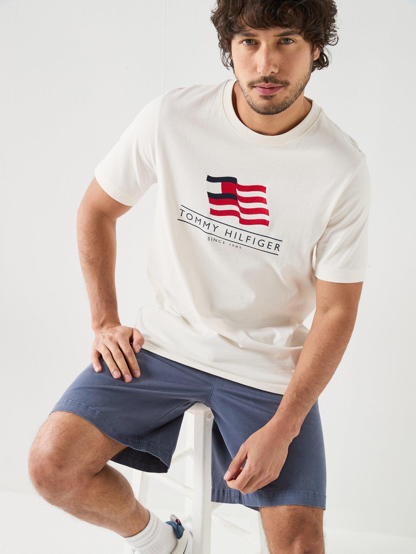 Tommy Hilfiger Americana Flag Graphic T-Shirt - Off White