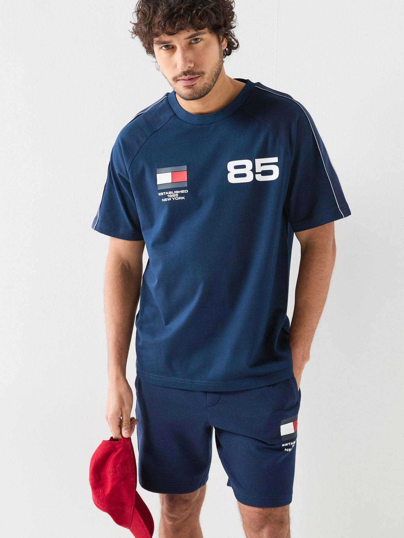 Image 1 of 6 of Tommy Hilfiger Countries Relaxed Fit T-Shirt - Navy