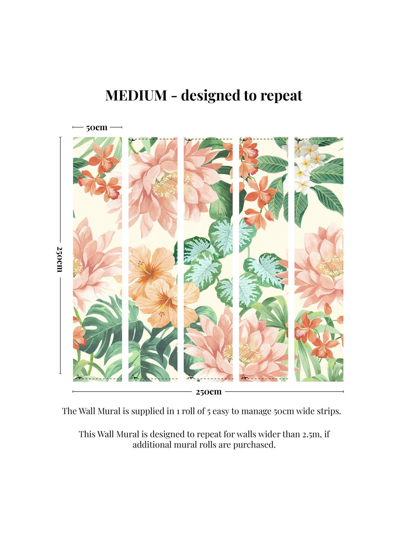 the-very-collection-tropical-floral-mural-coralback