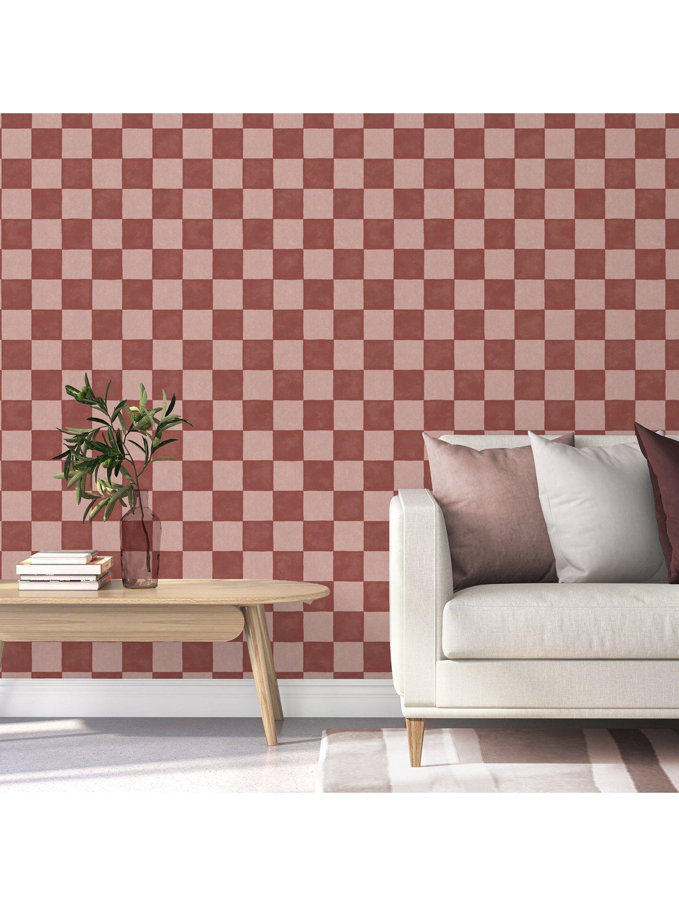 the-very-collection-checker-square--deep-clay-wallpaperstillFront