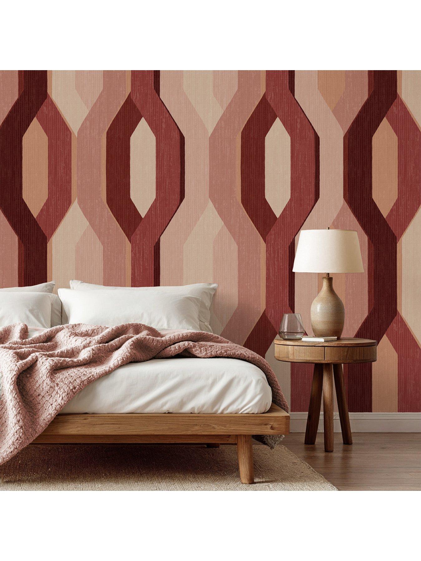 the-very-collection-retro-geo-mural--spiced-claystillFront