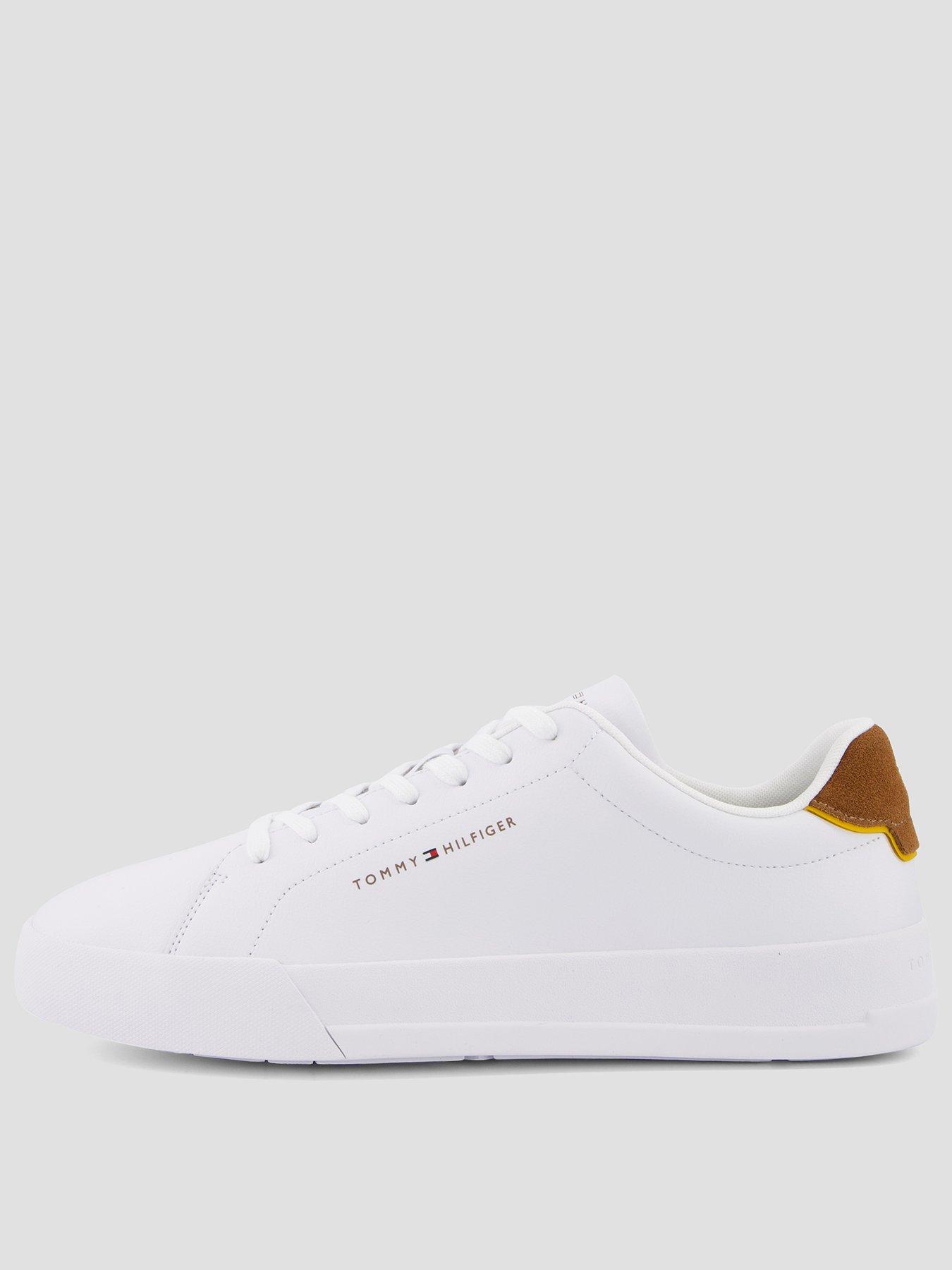 Tommy Hilfiger Leather Court Sneakers - White