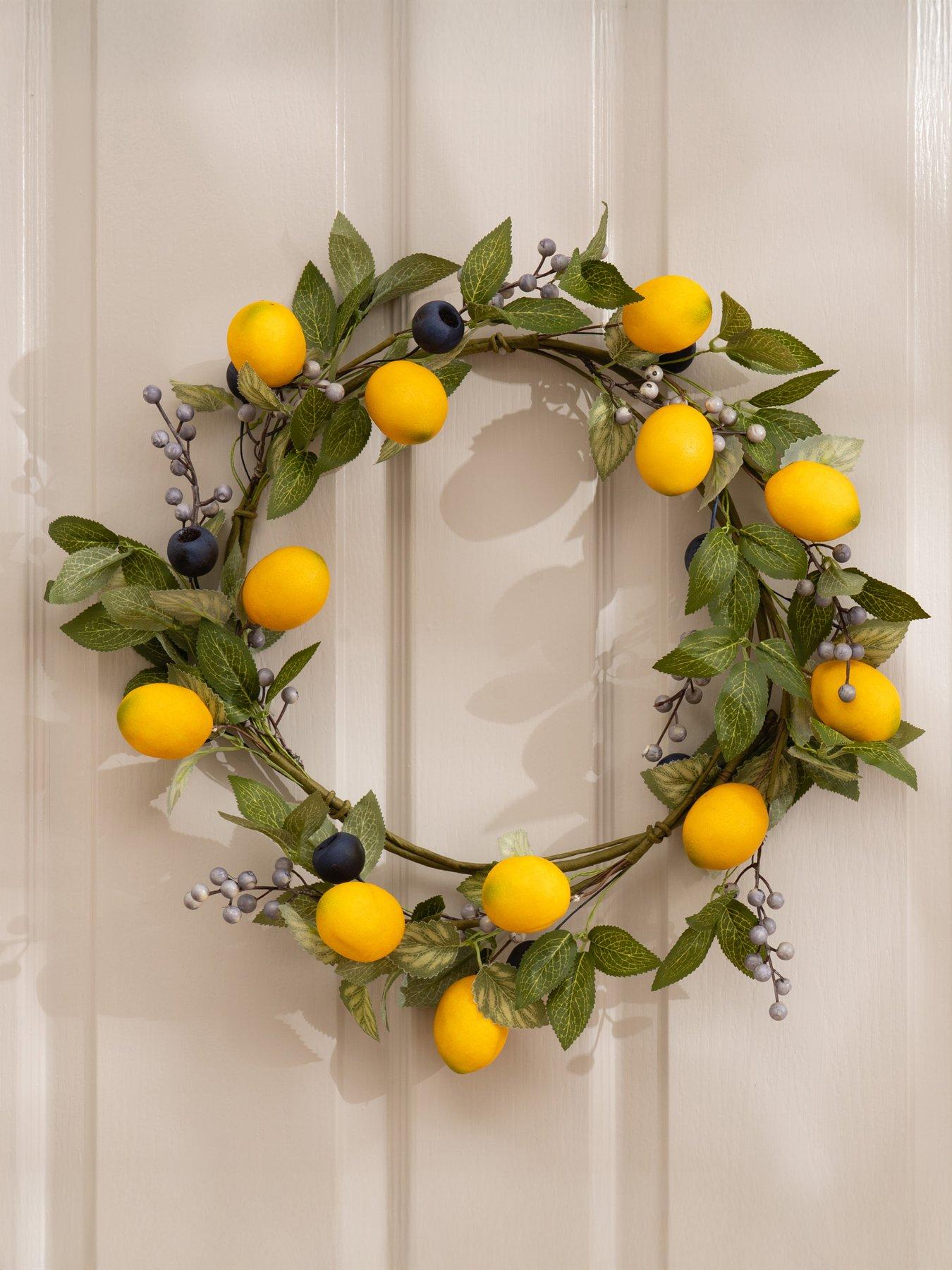 Scottish Everlasting Lemon  &  Berry Wreath