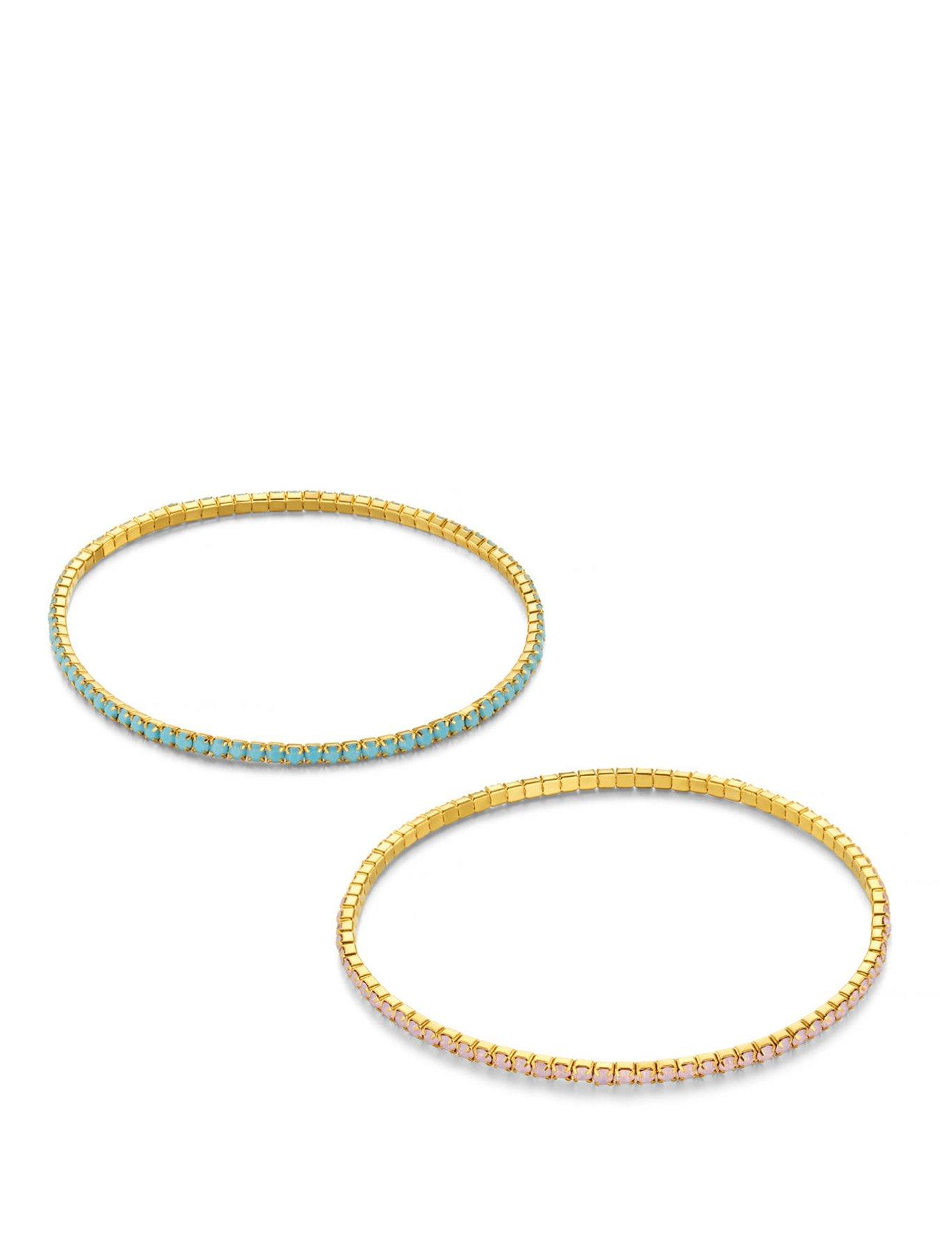Orelia Fine Cupchain Stretch Bracelet Pack