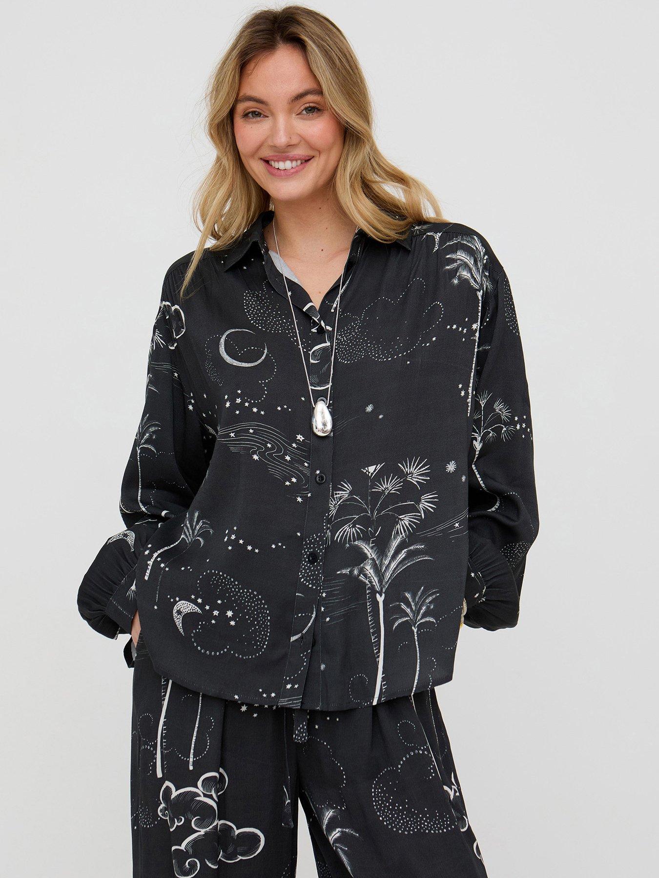 raffya-palm-button-down-palm-print-shirt-in-black