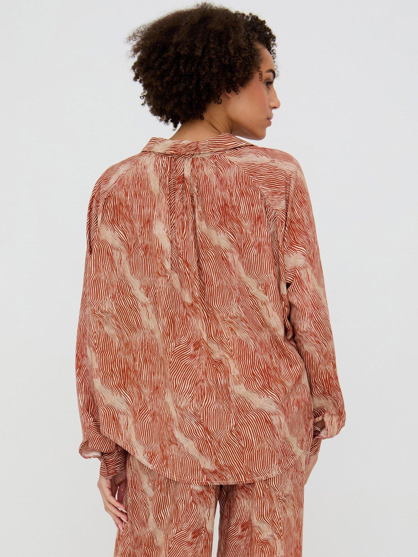 raffya-ginger-button-down-tiger-print-shirt-in-ginger-orangestillFront