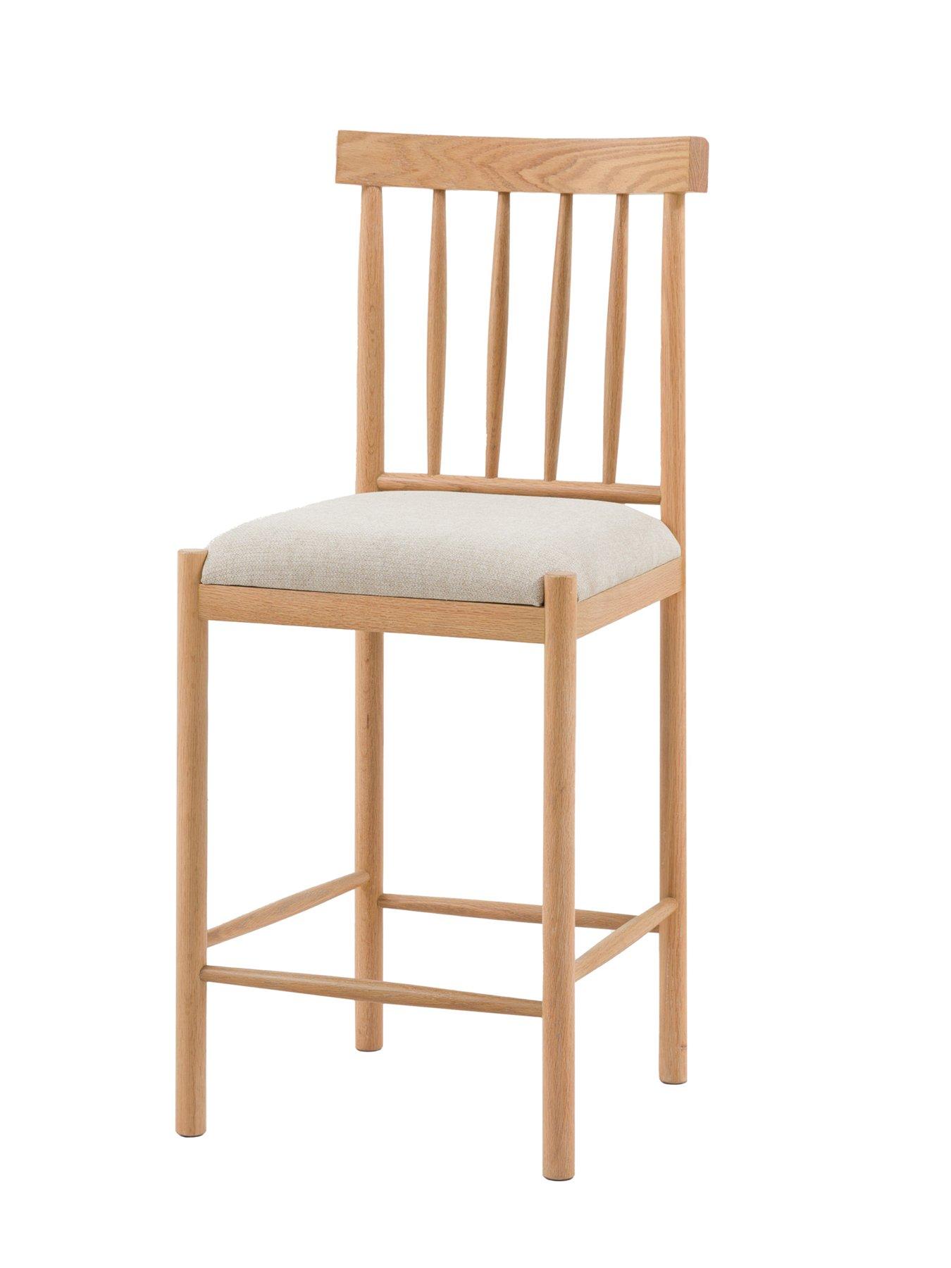 Image 2 of 4 of Gallery Direct Set of 2 Eton Natural Bar Stools - Natural