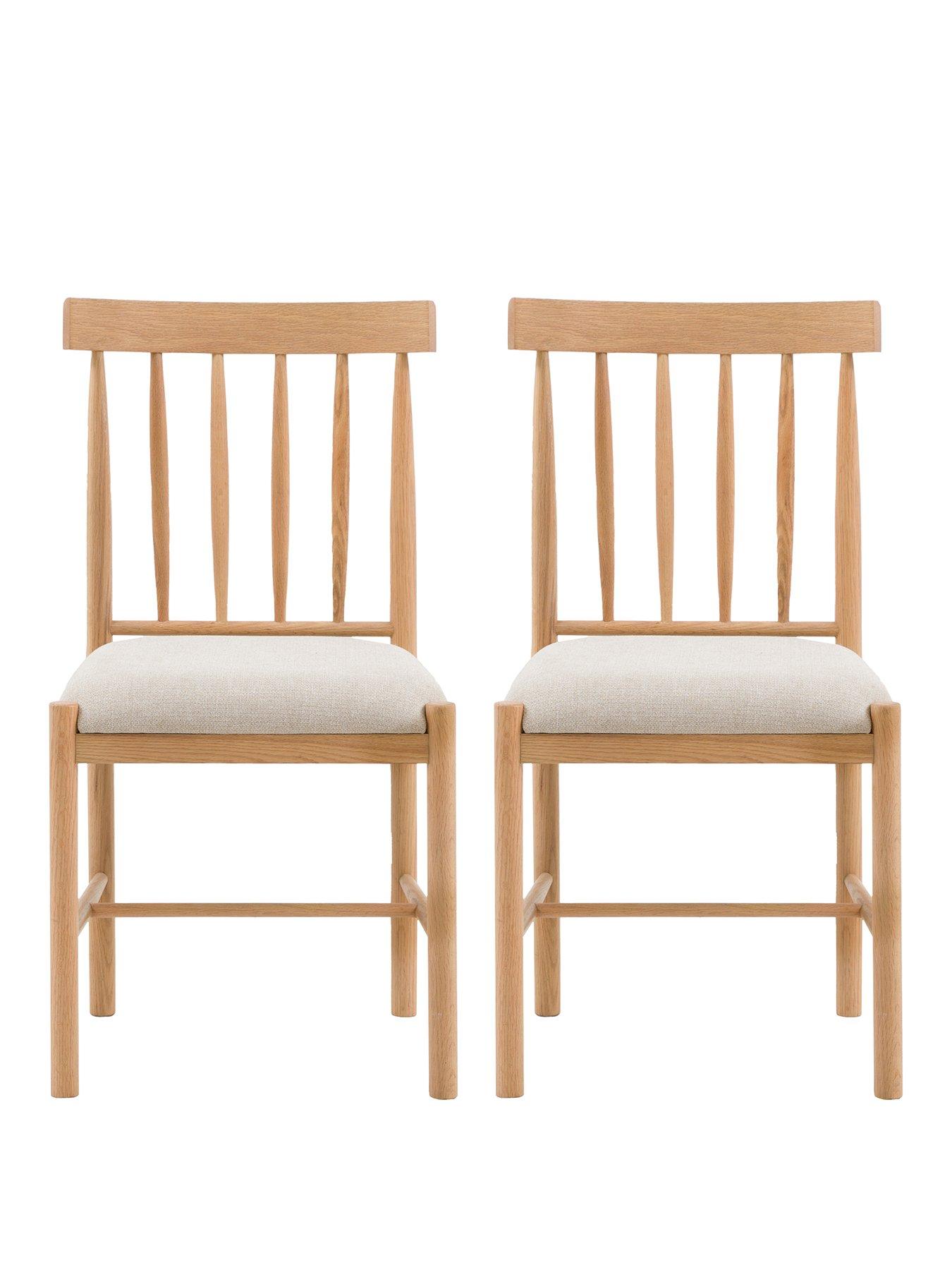 Image 1 of 4 of Gallery Direct Set Of 2 Eton Dining Chairs Natural