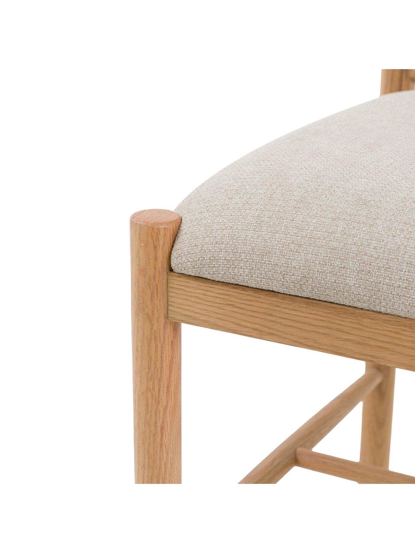 Image 4 of 4 of Gallery Direct Set Of 2 Eton Dining Chairs Natural
