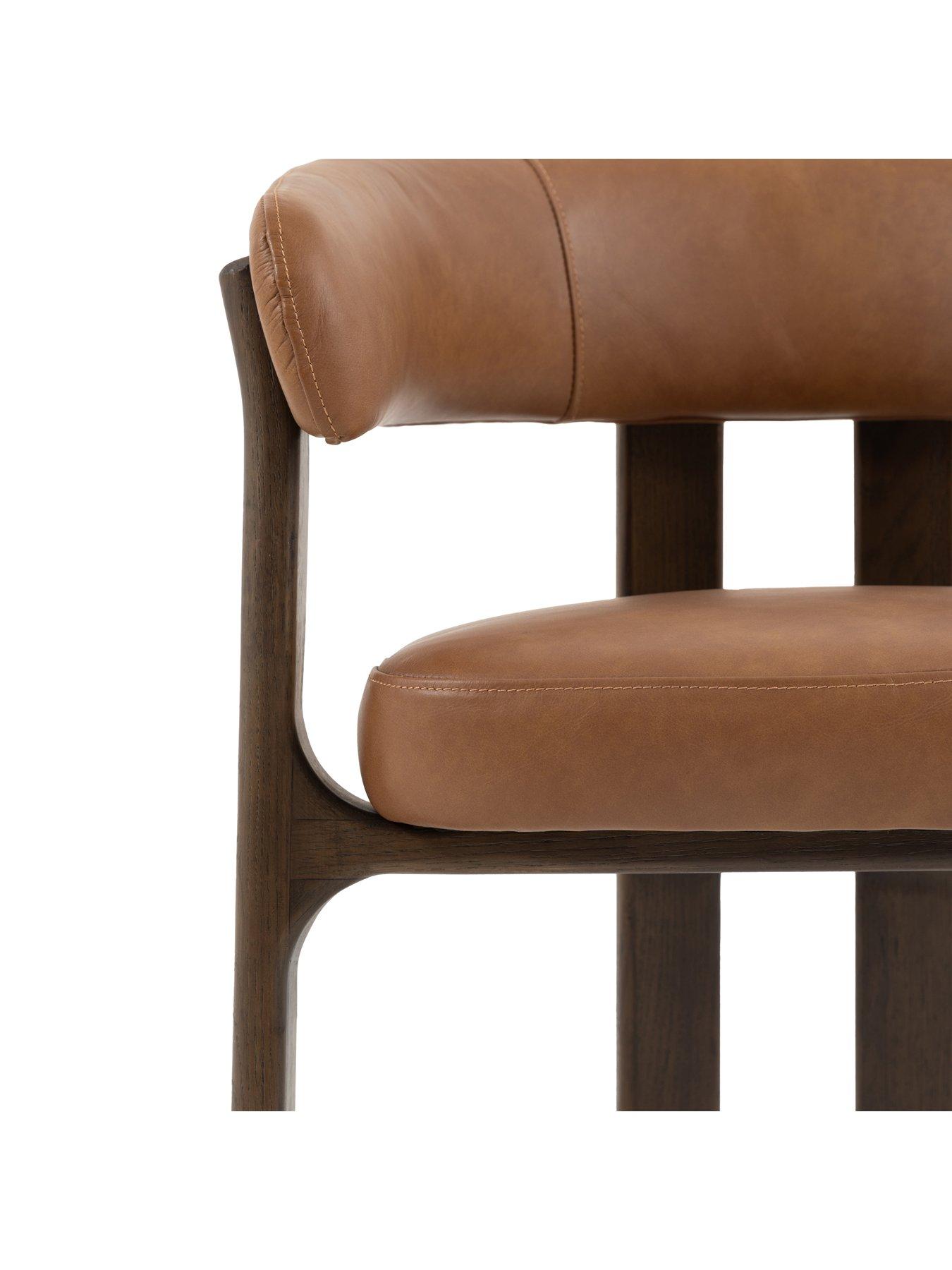 gallery-direct-onda-brown-leather-dining-chairdetail