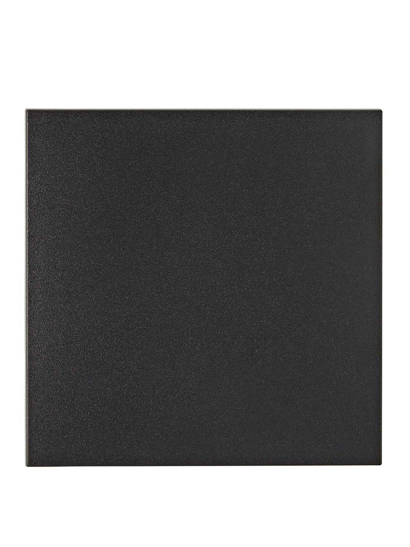 valuelights-chad-matte-black-backlit-square-ip65-integrated-led-outdoor-wall-lightstillFront