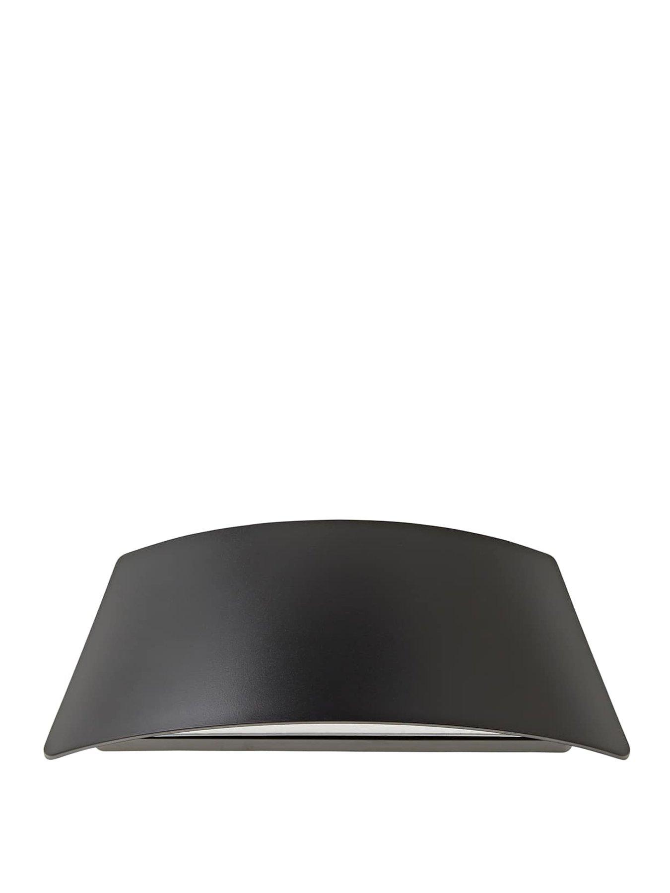 valuelights-john-matte-black-curved-ip65-integrated-led-updown-outdoor-wall-lightstillFront