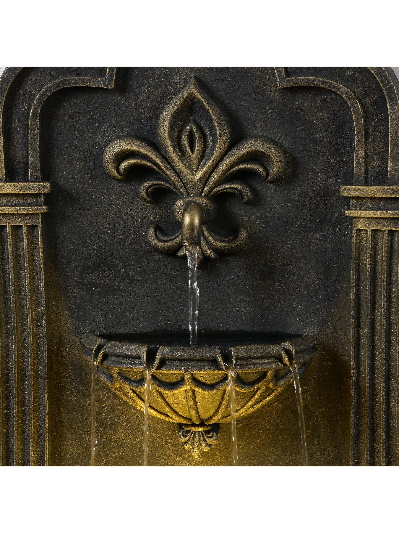 teamson-home-32-two-tier-fleur---de-lis-wall-fountaindetail
