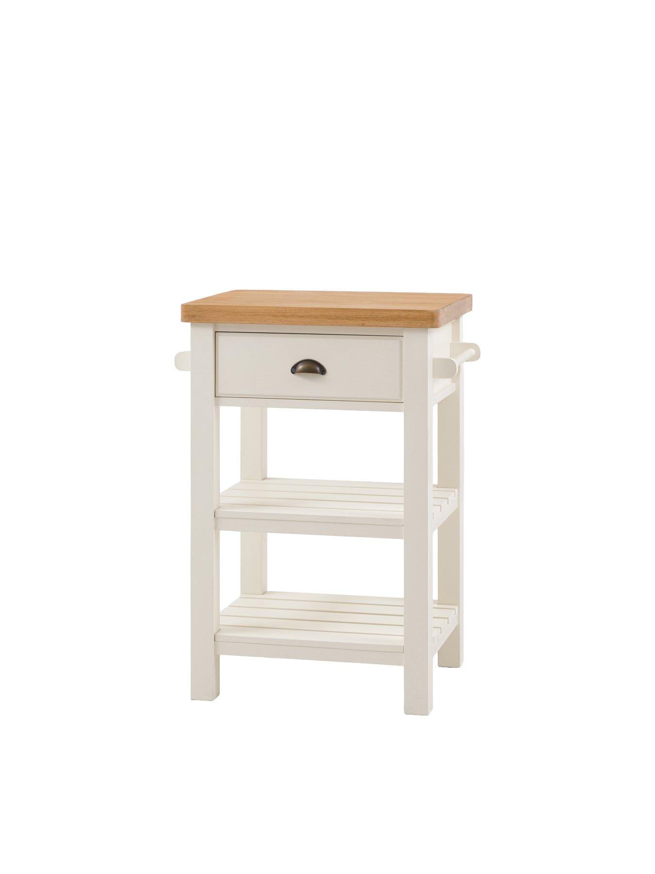 Image 2 of 6 of Gallery Direct Eton Butchers Block Side Table -&nbsp;White