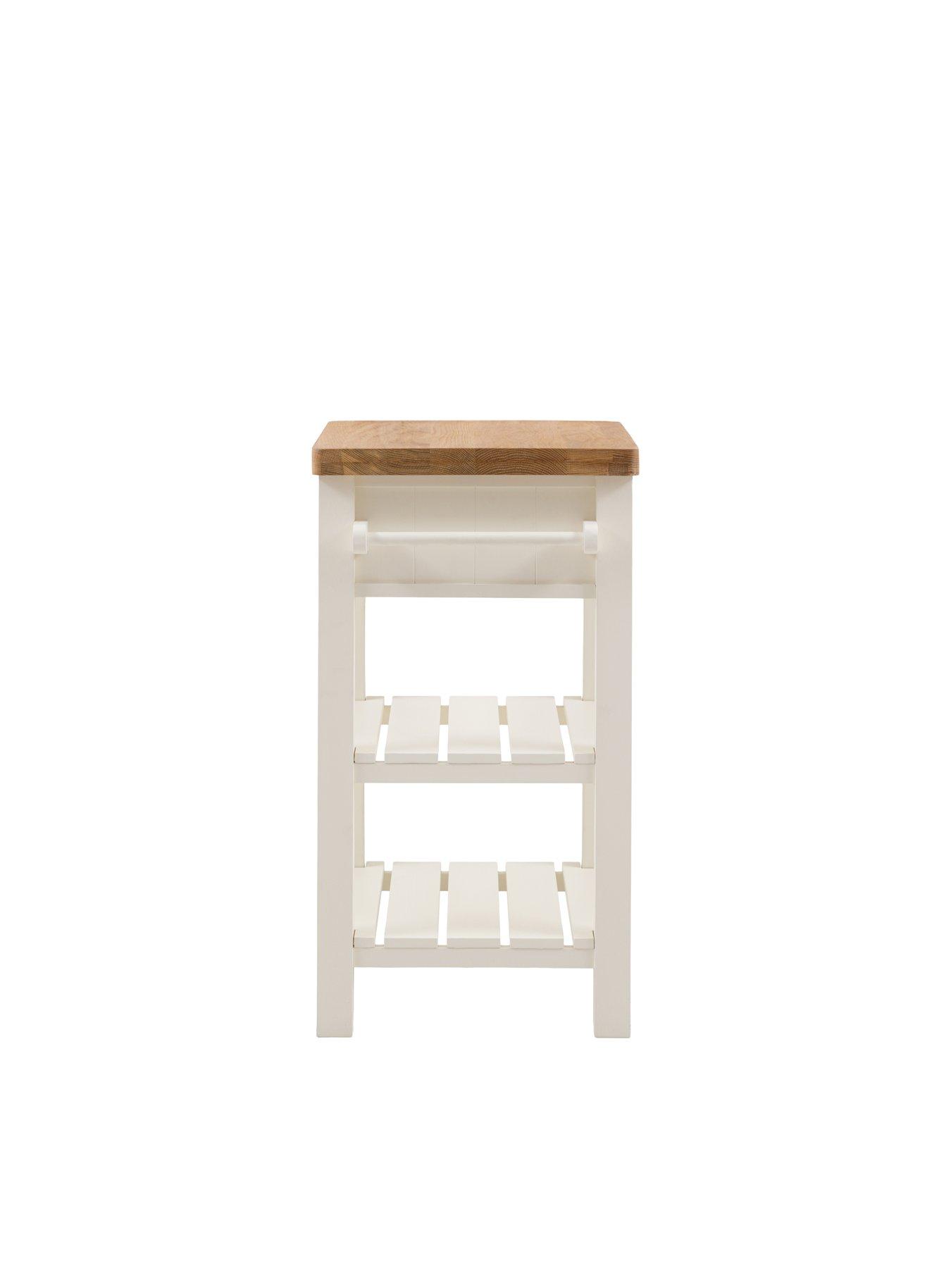 Image 3 of 6 of Gallery Direct Eton Butchers Block Side Table -&nbsp;White