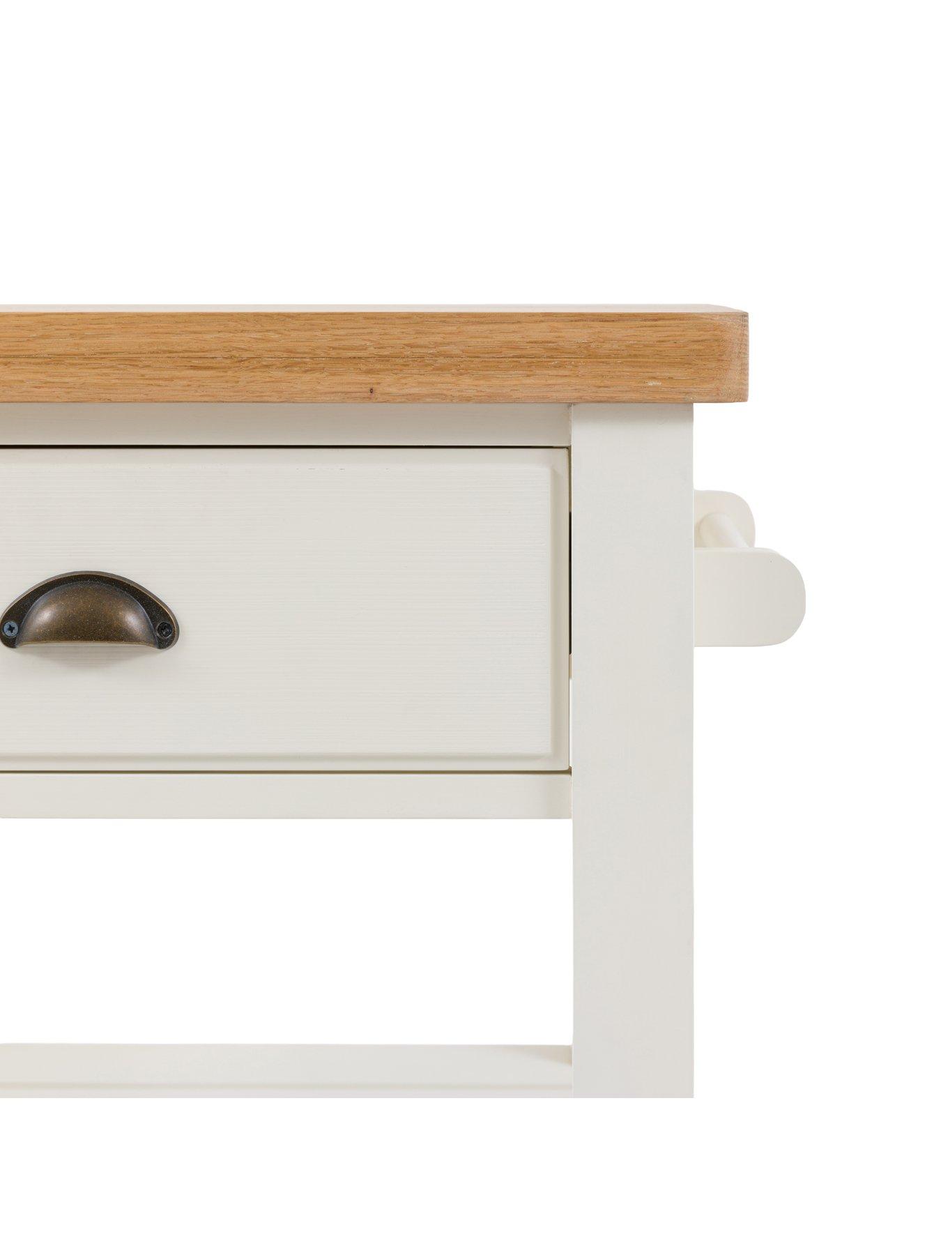 Image 5 of 6 of Gallery Direct Eton Butchers Block Side Table -&nbsp;White