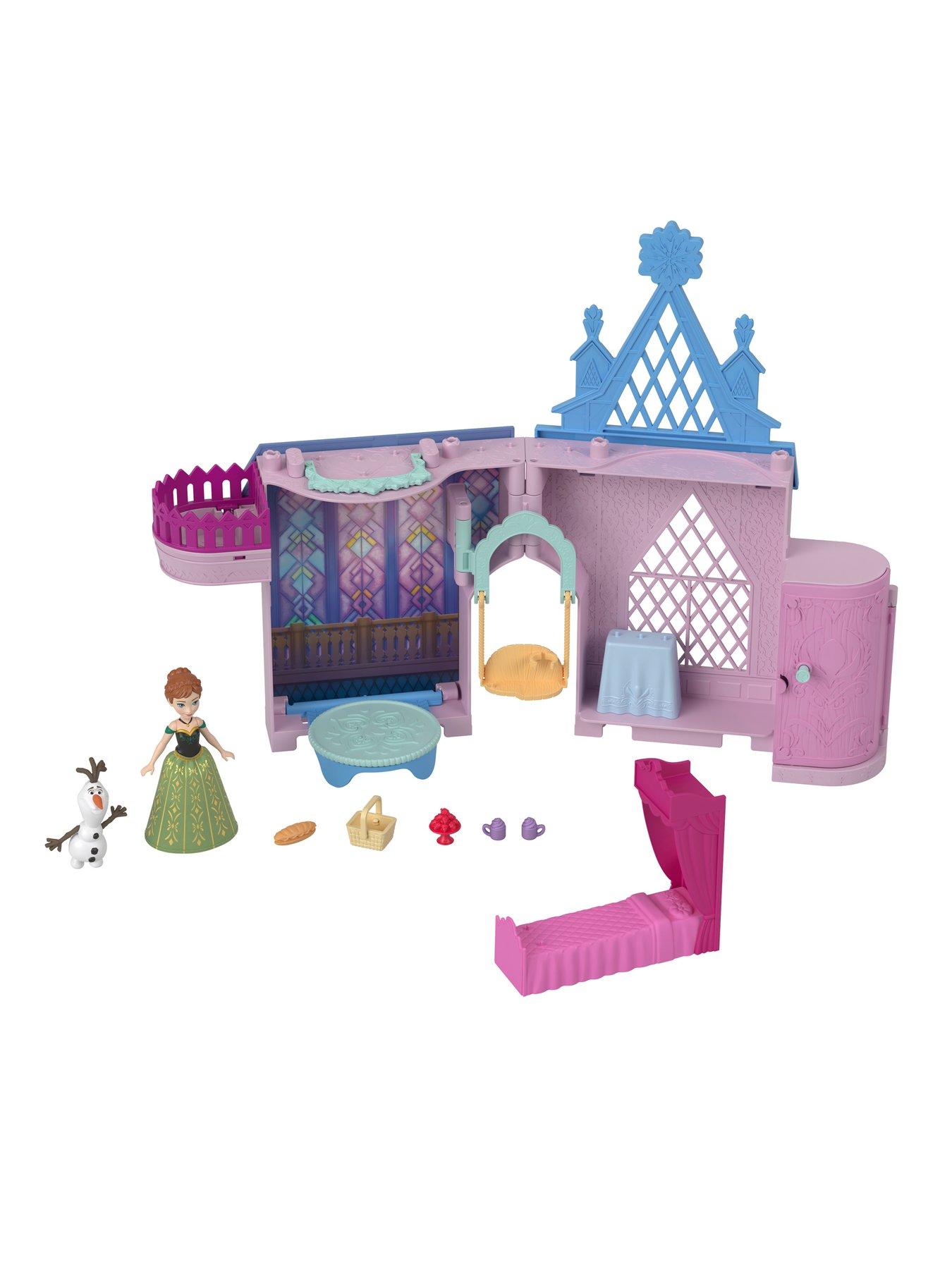 Image 6 of 8 of Disney Frozen Disney Frozen Storytime Stackers Playset, Anna's Arendelle Castle Dollhouse with Small Doll
