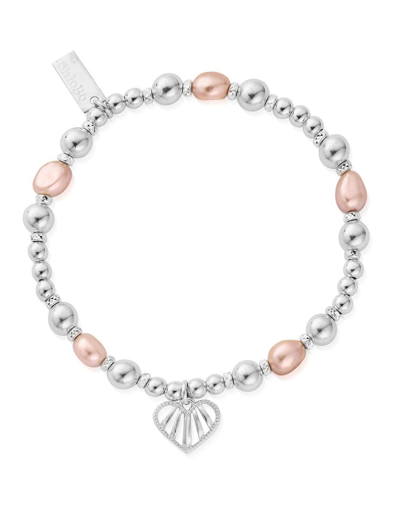 chlobo-silver-loving-heart-pink-pearl-braceletfront