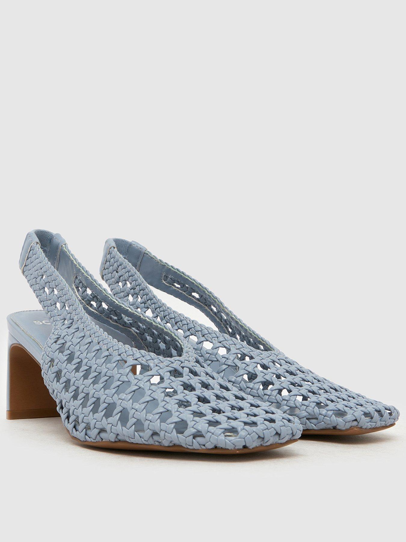 Schuh Saturday Woven Heel - Blue
