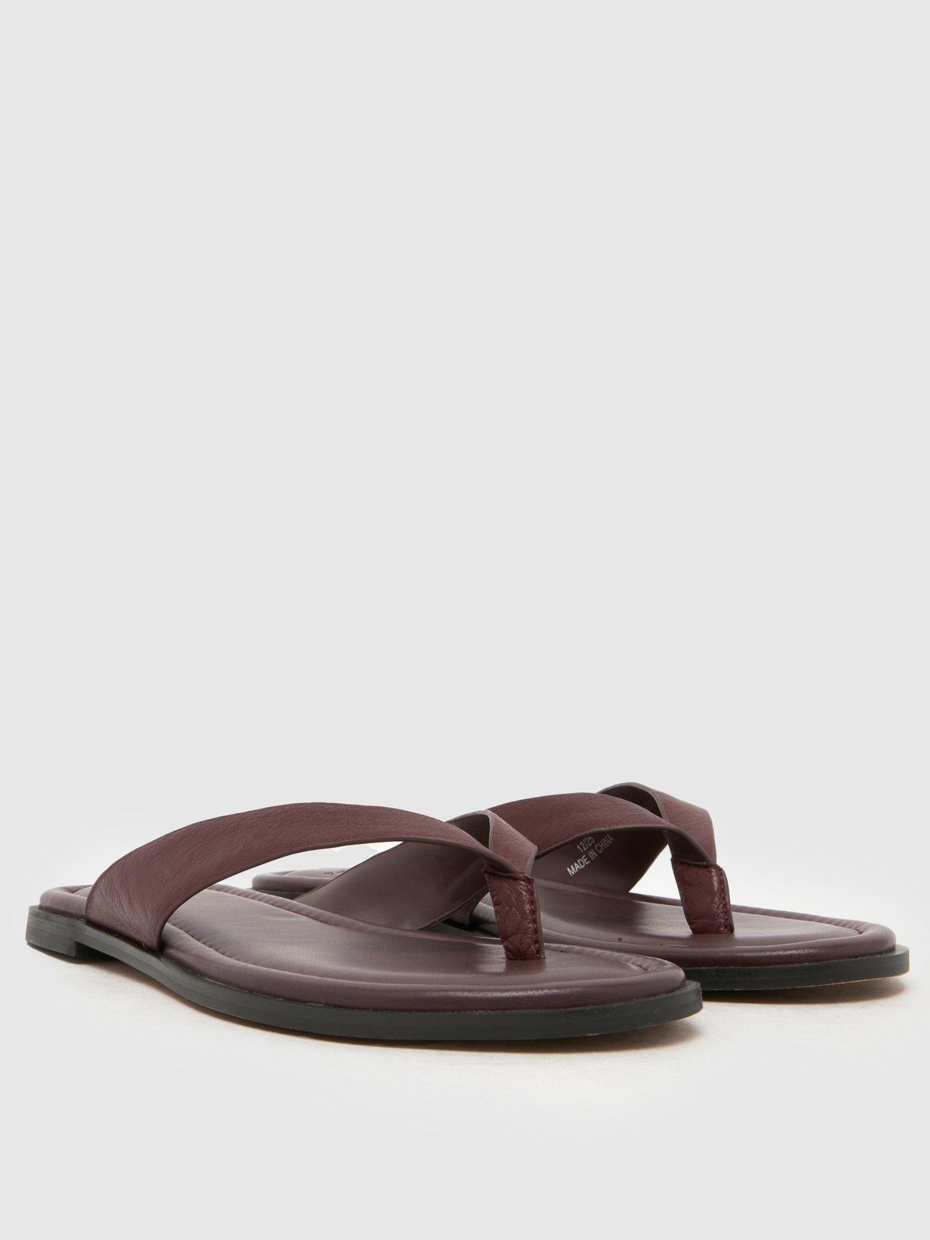 schuh-thailand-leather-toe-post-burgundystillFront