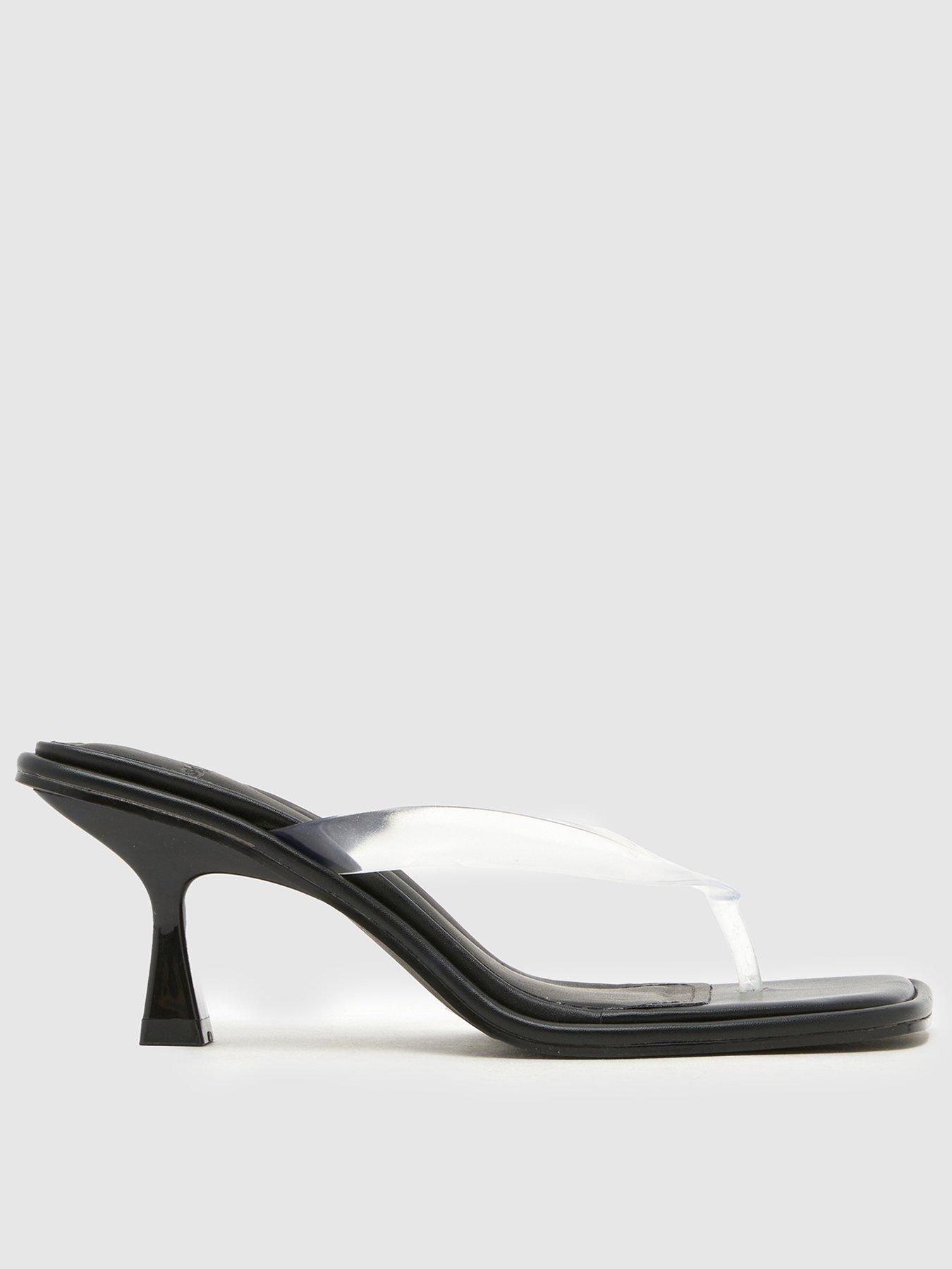 schuh-salvia-clear-toe-post-heeled-sandal-blackfront
