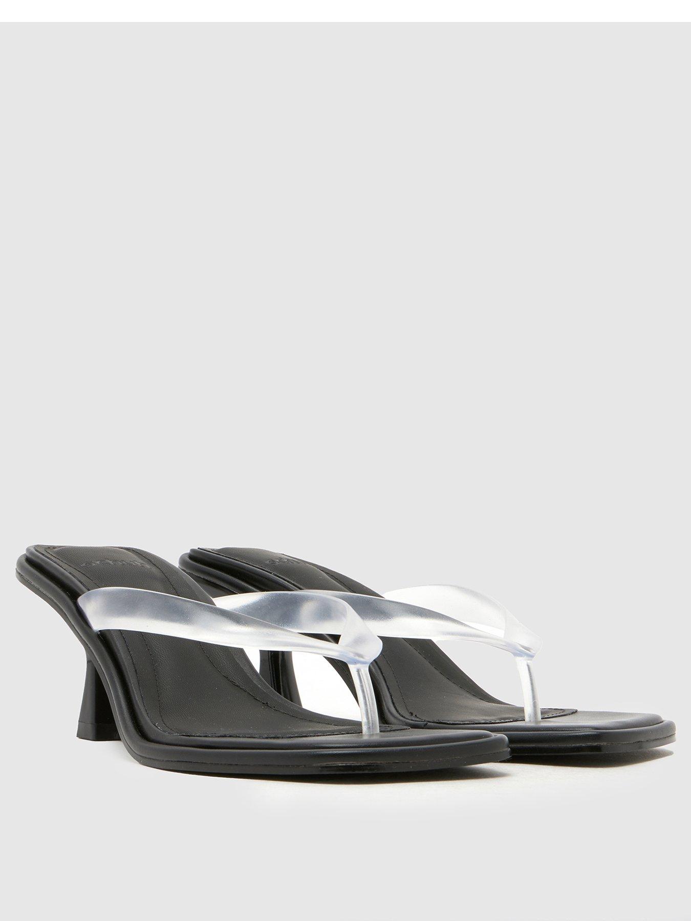 schuh-salvia-clear-toe-post-heeled-sandal-blackstillFront