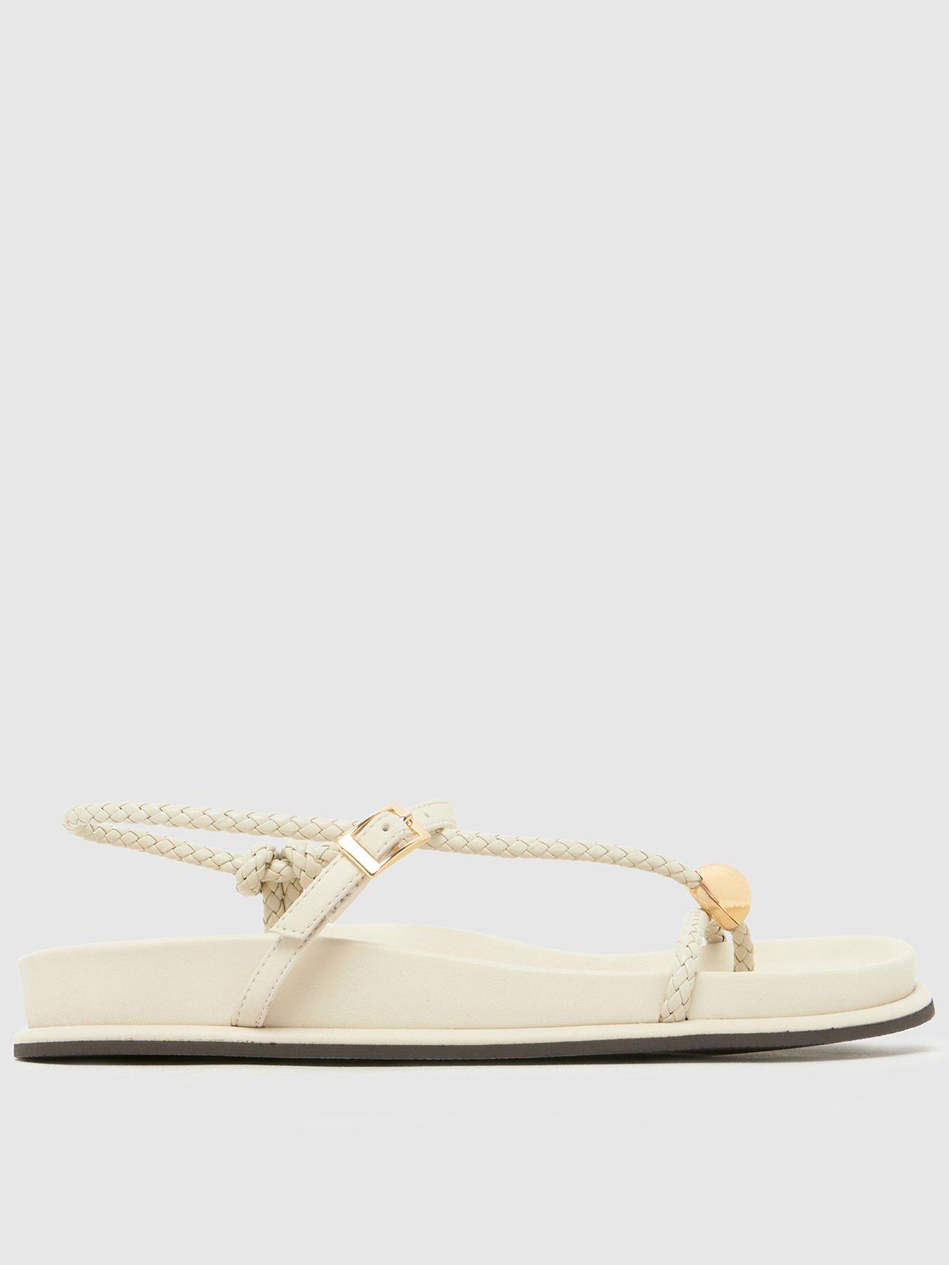 Schuh Tuesday Hardware Footbed Sandal - White
