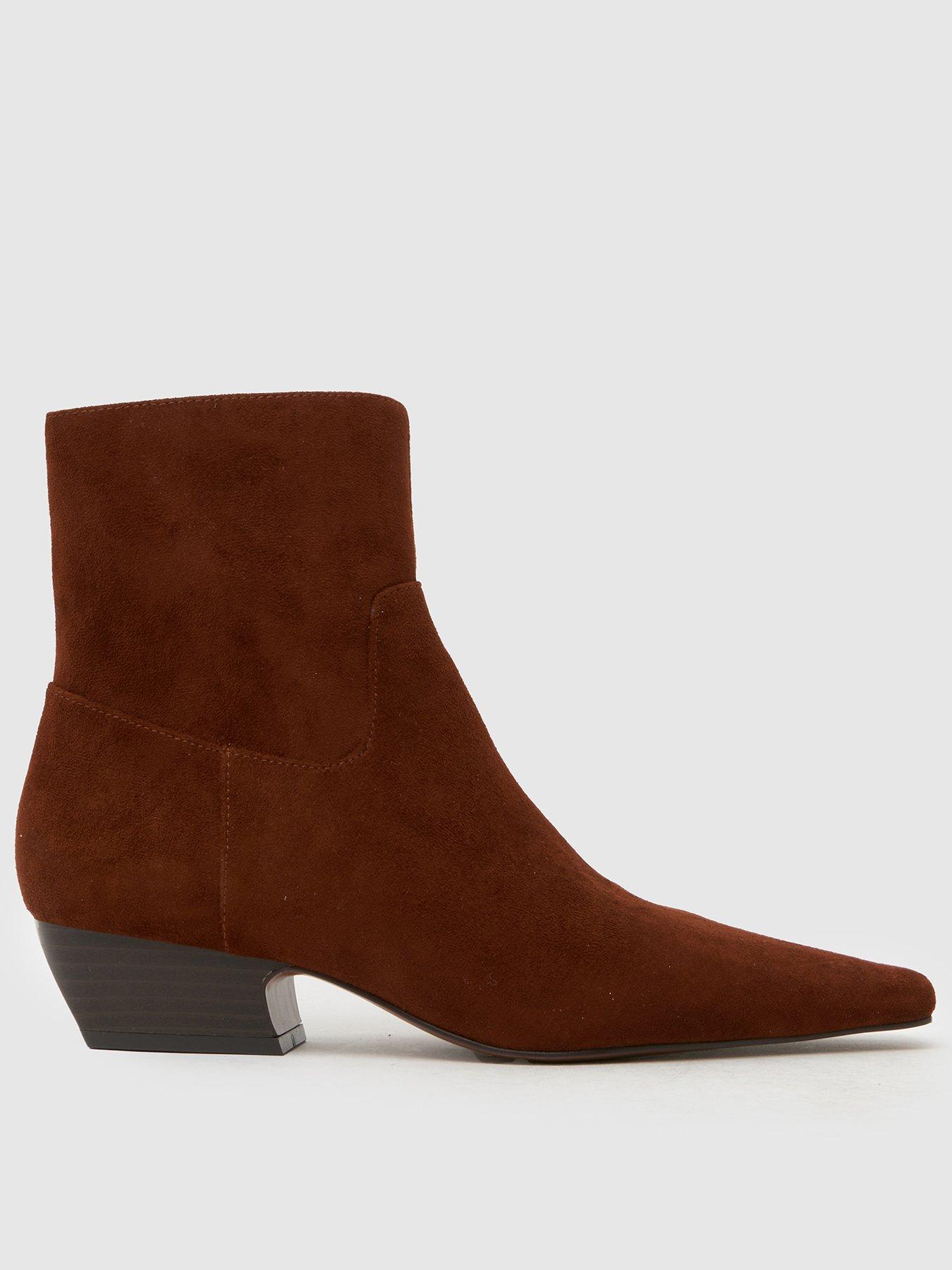 Schuh Clarisse Western Heel Boot - Tan