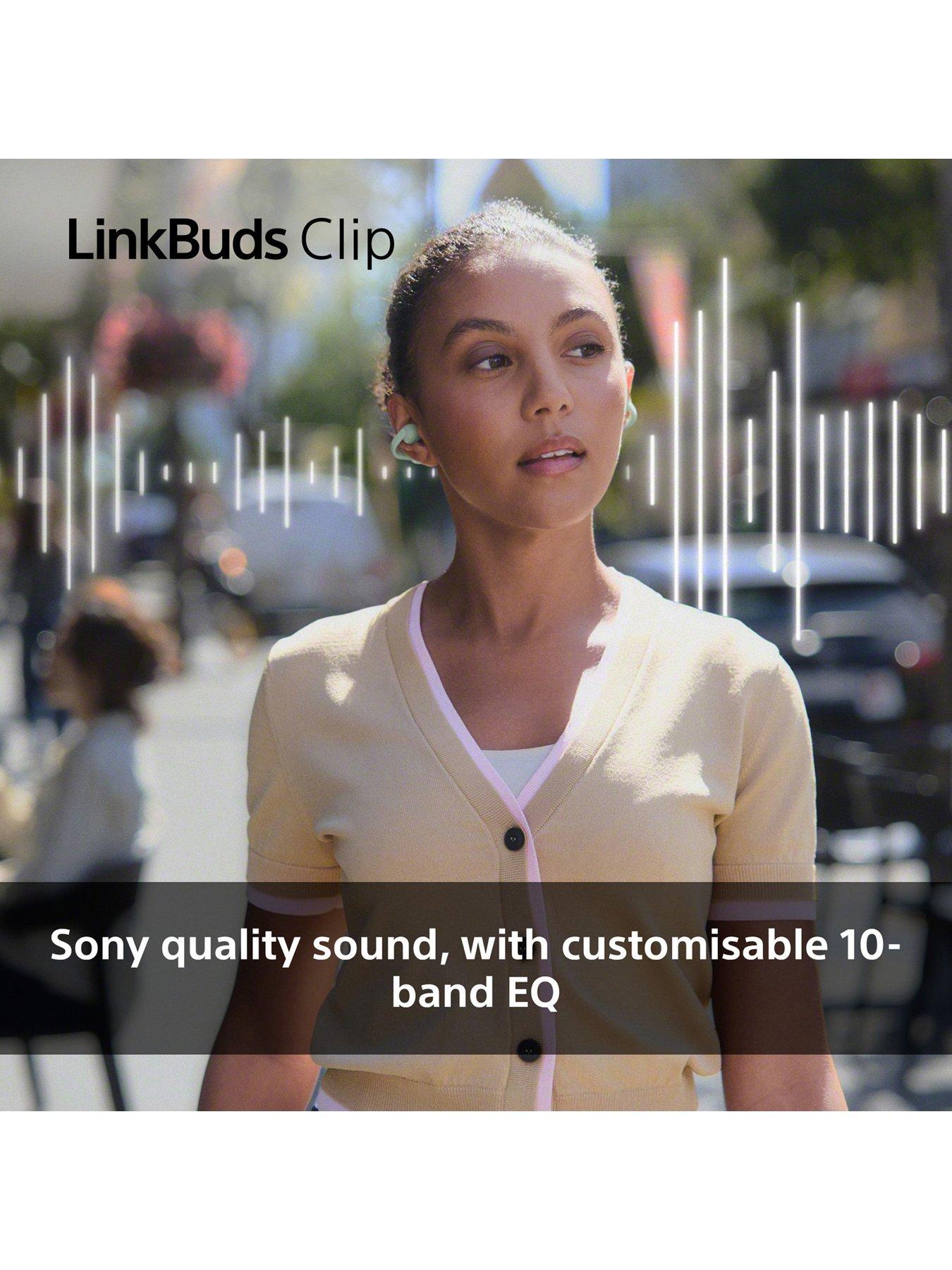 Image 6 of 8 of Sony Sony WFLC-900 LinkBuds Clip Open-Ear Headphones Greige